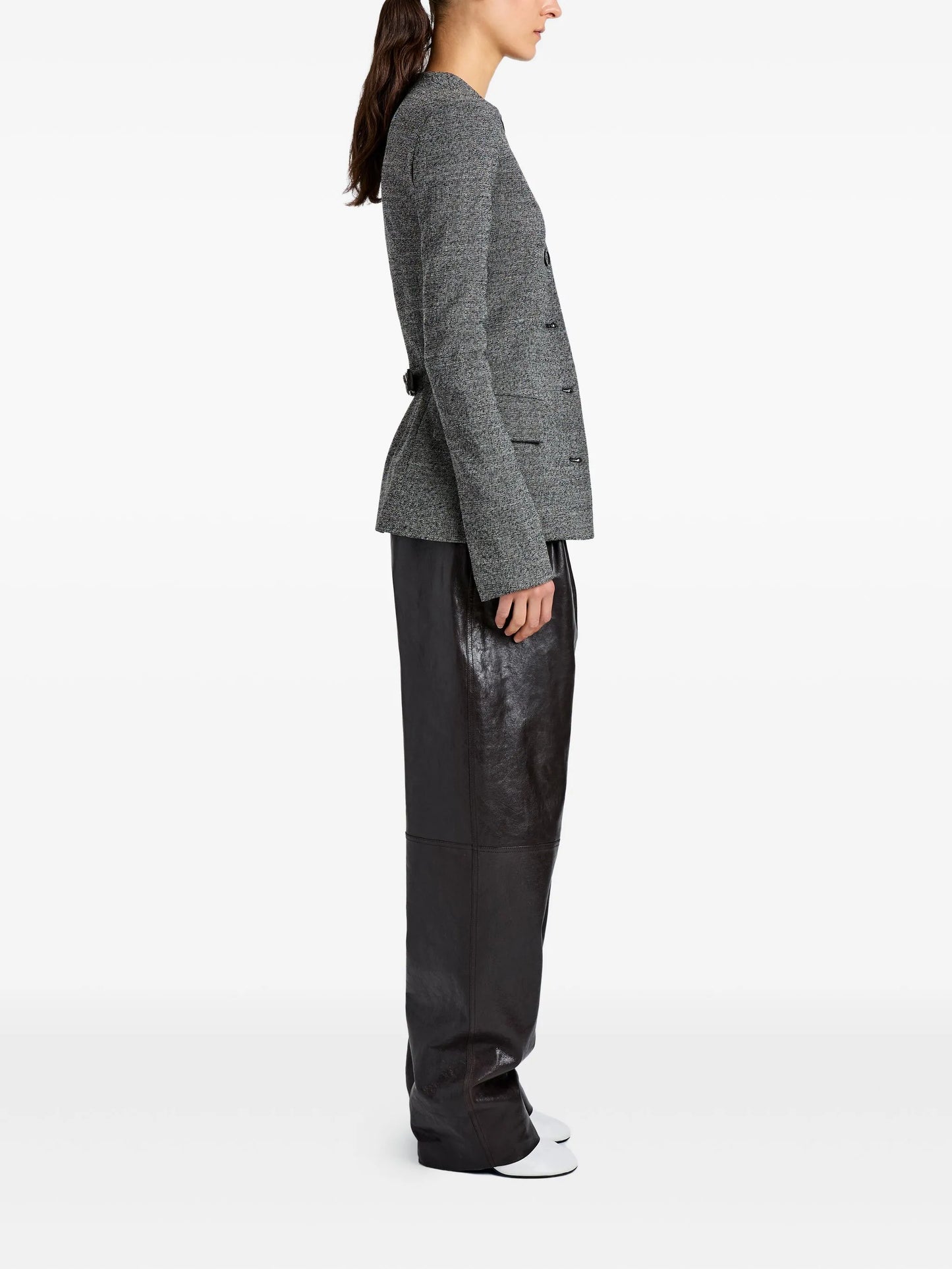 Annemarie button-fastening jacket