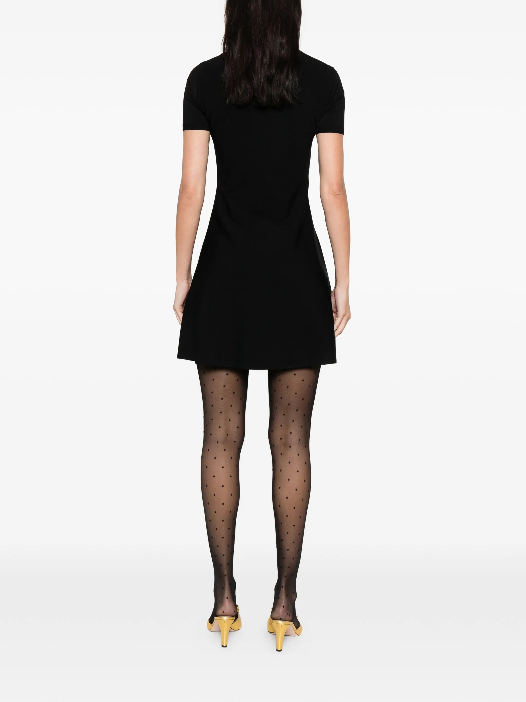 bow-detail mini dress