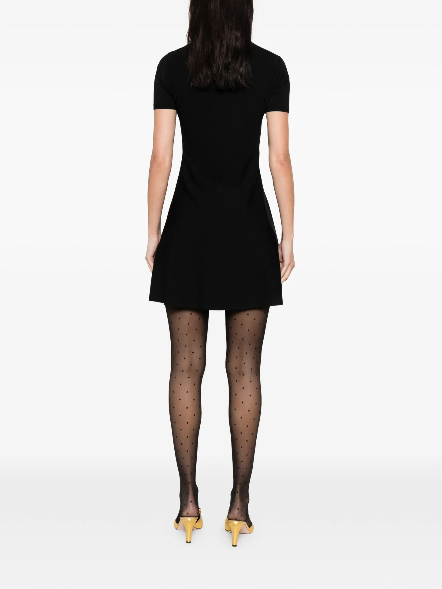 bow-detail mini dress