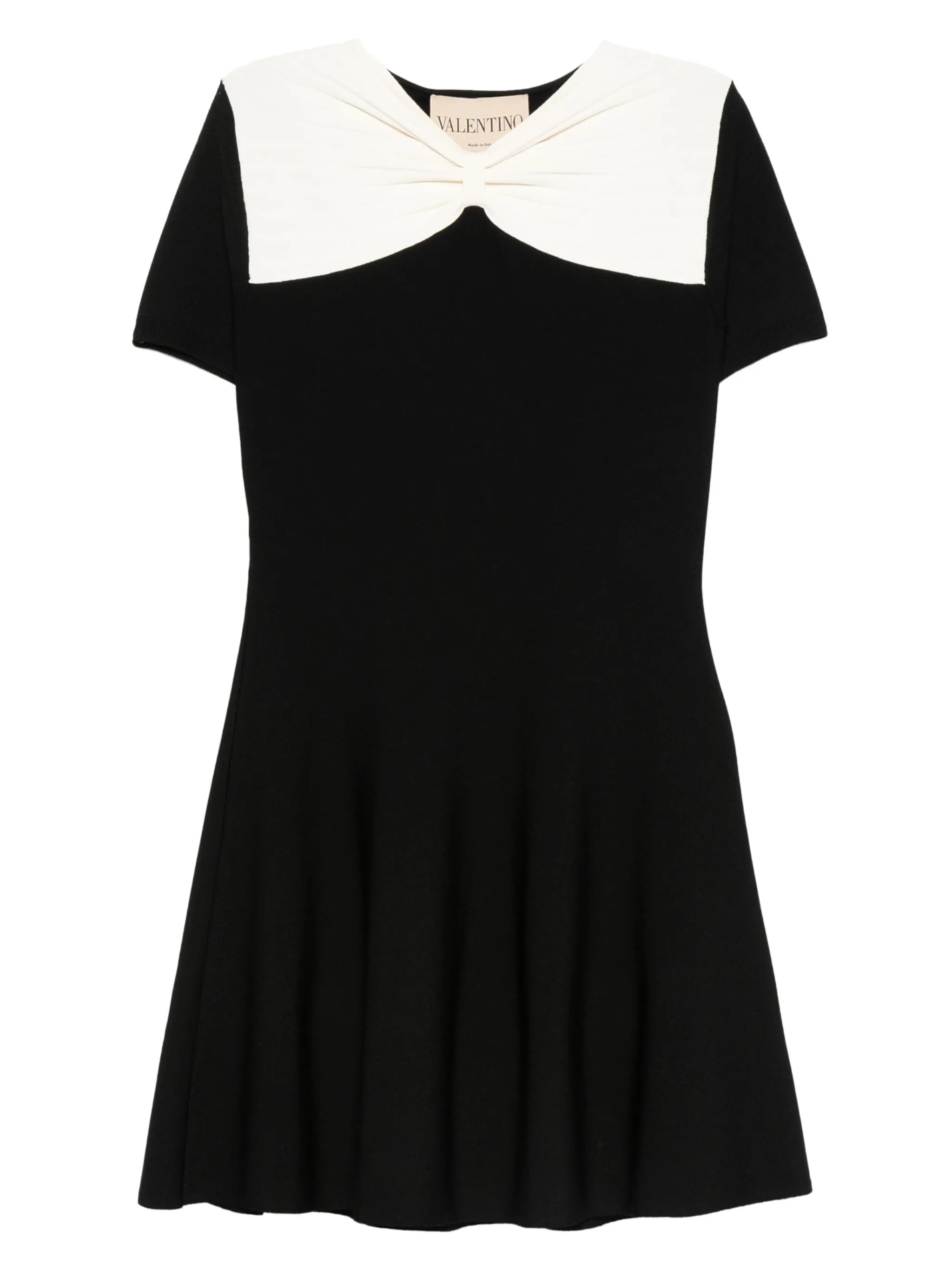 bow-detail mini dress