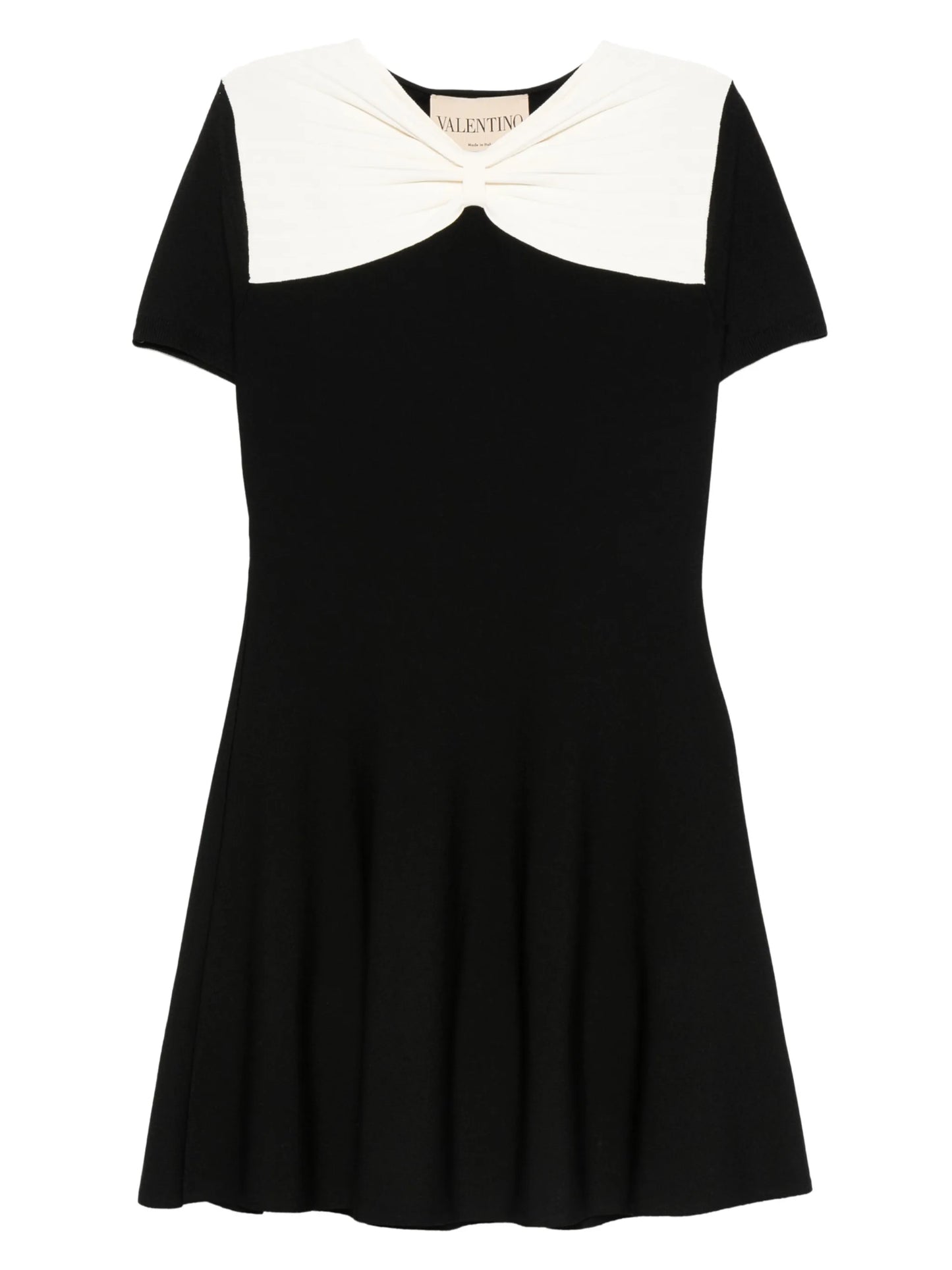 bow-detail mini dress