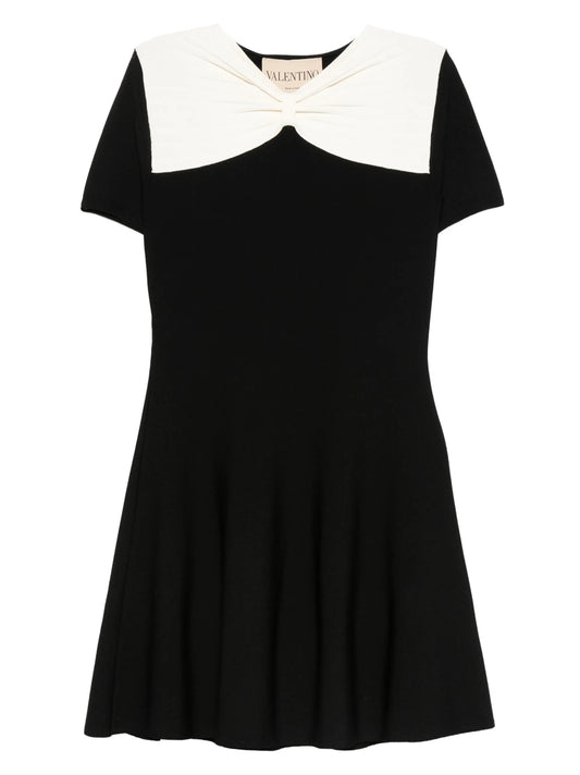 bow-detail mini dress
