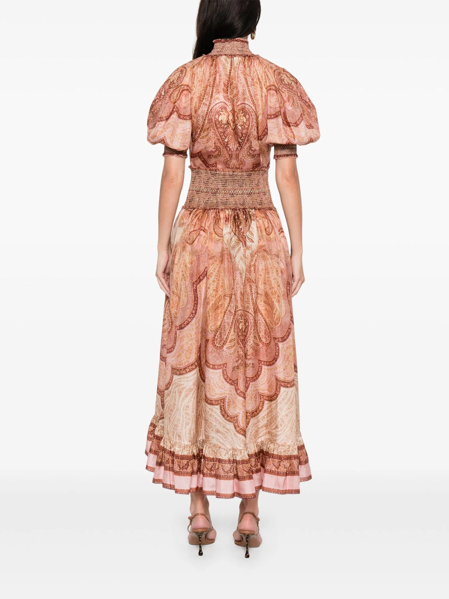 Wanderlust paisley-print midi skirt
