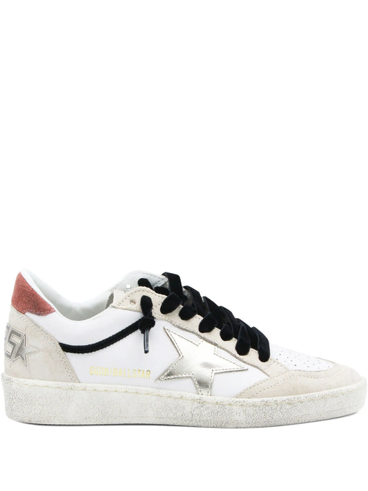 star-detail leather sneakers