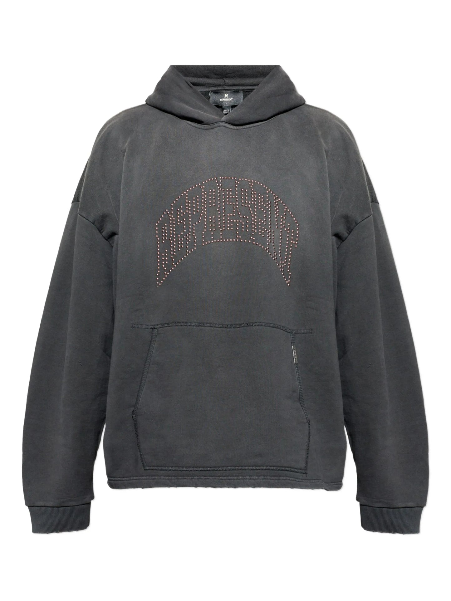 Studded hooded knitwear