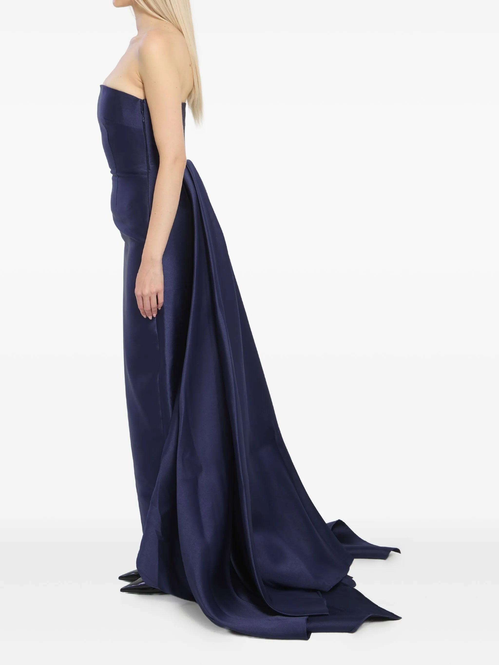 Imani double-train maxi dress
