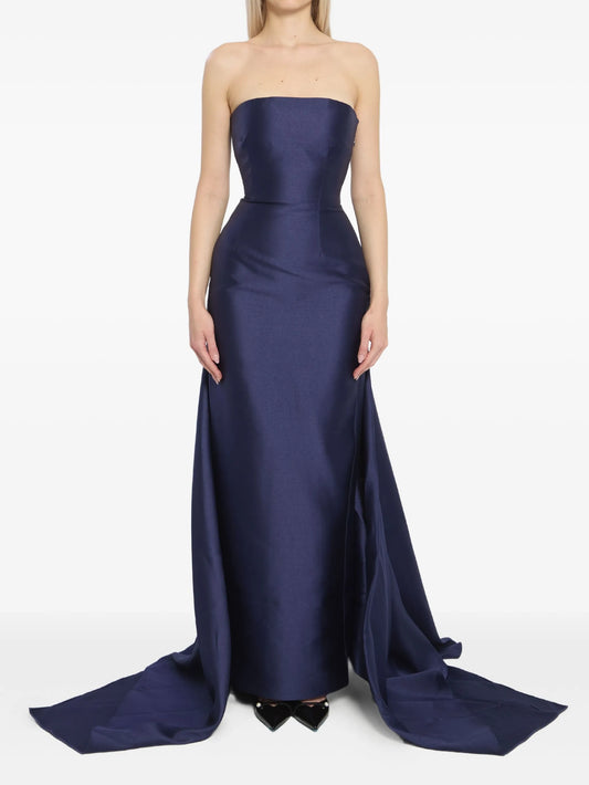 Imani double-train maxi dress