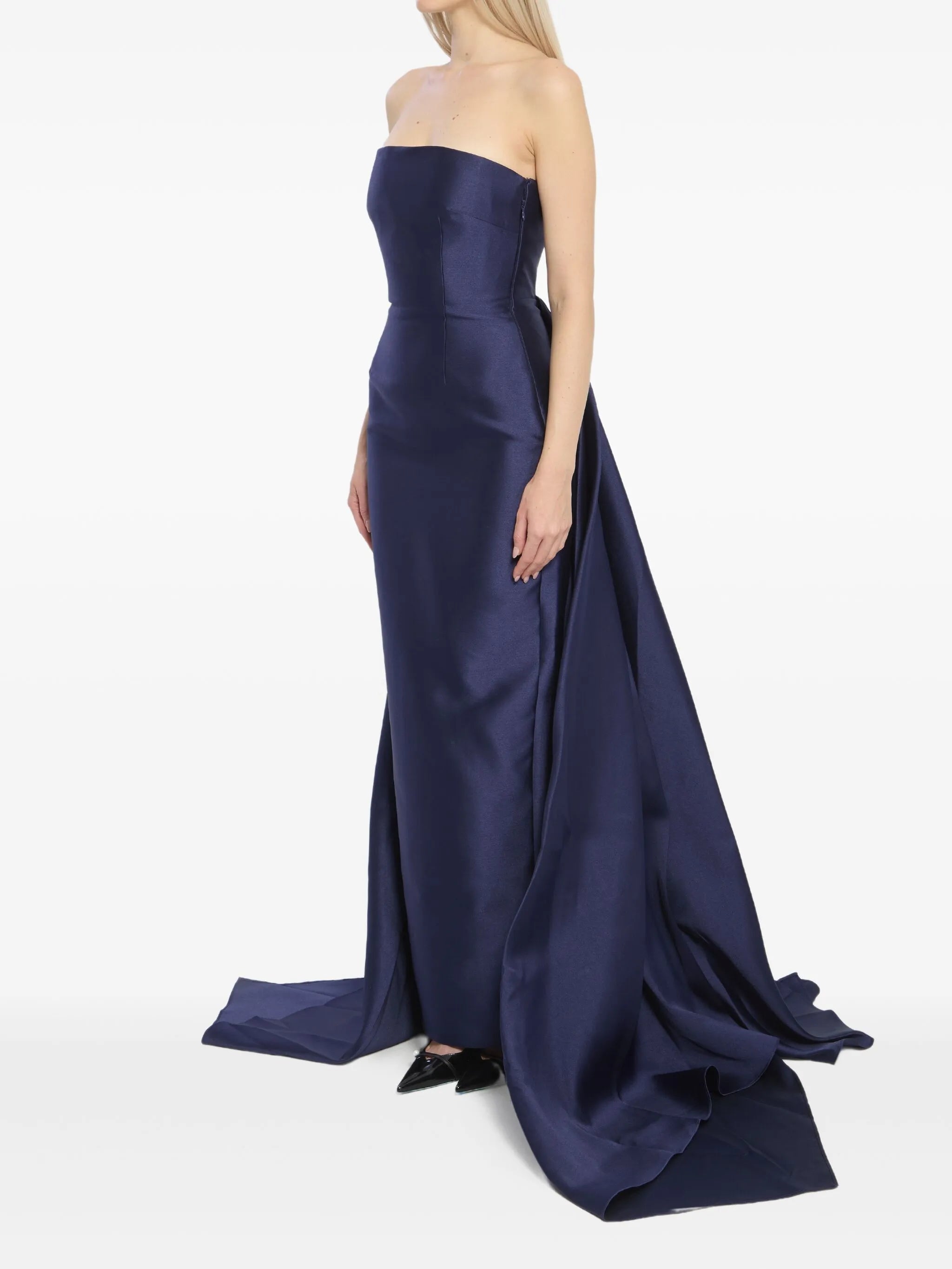Imani double-train maxi dress