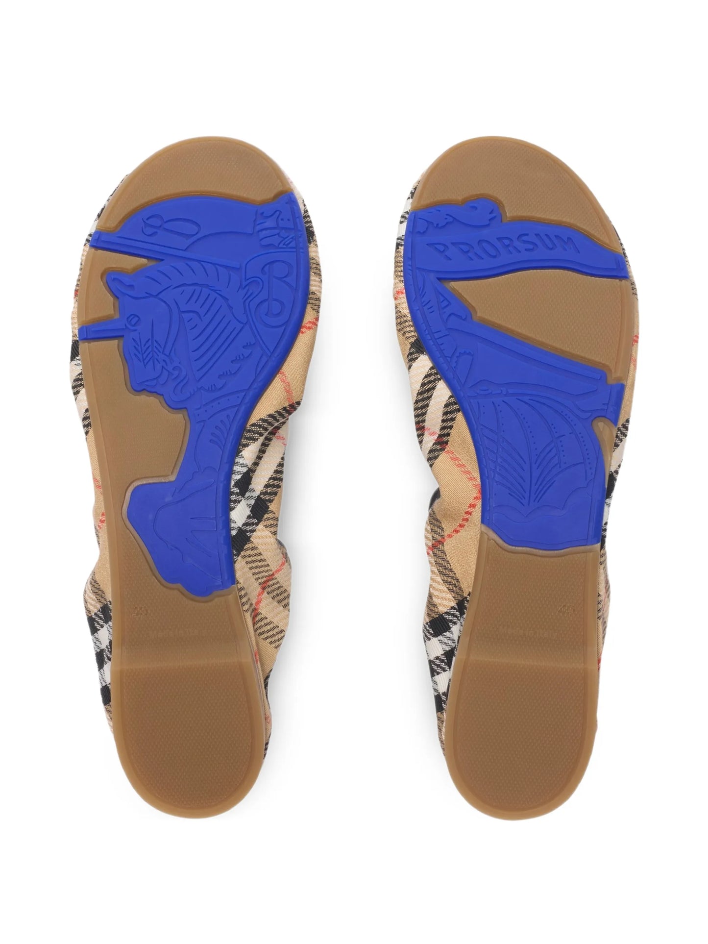 Fawn check bow ballet flats