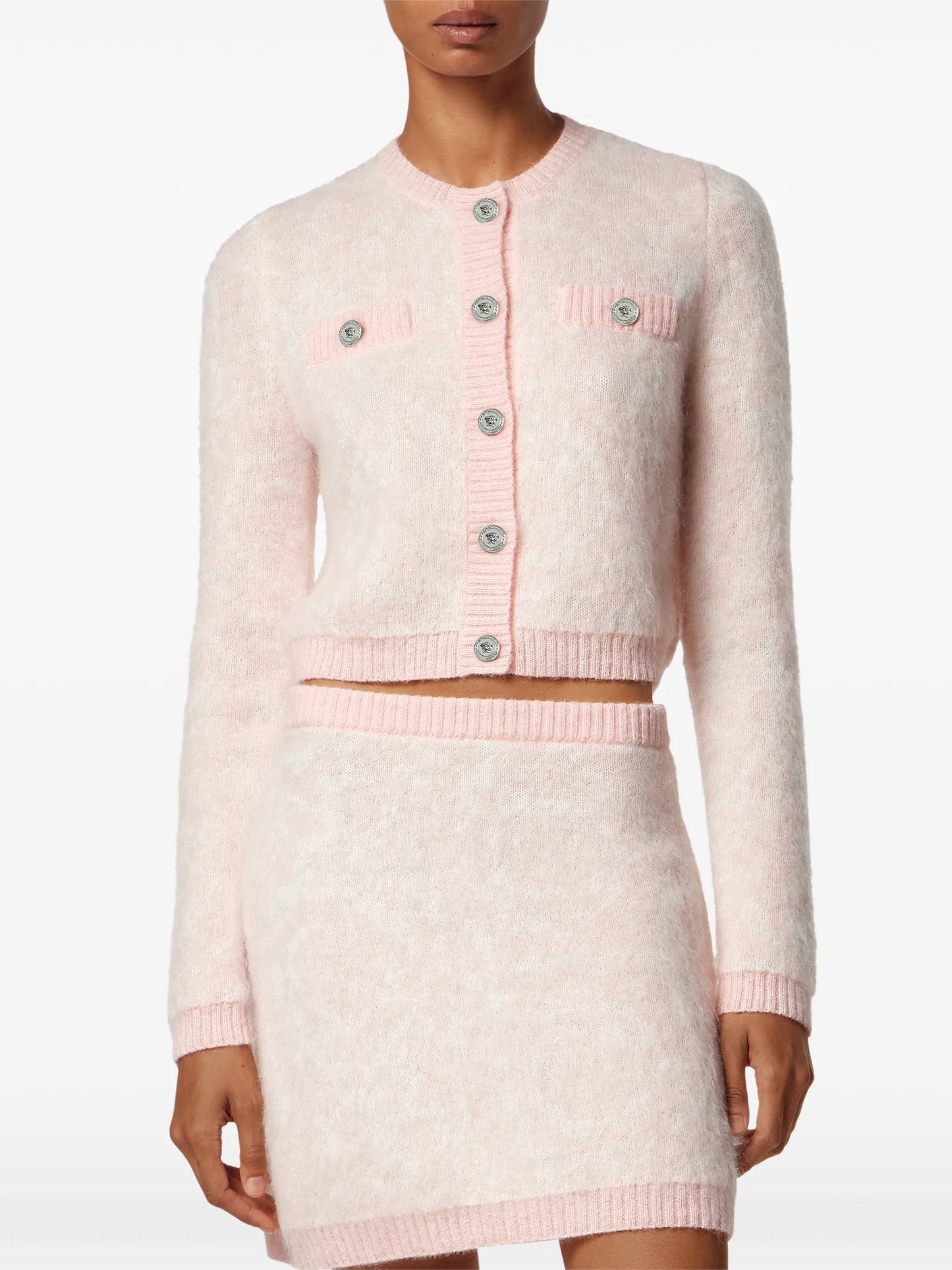 mohair knit cardigan