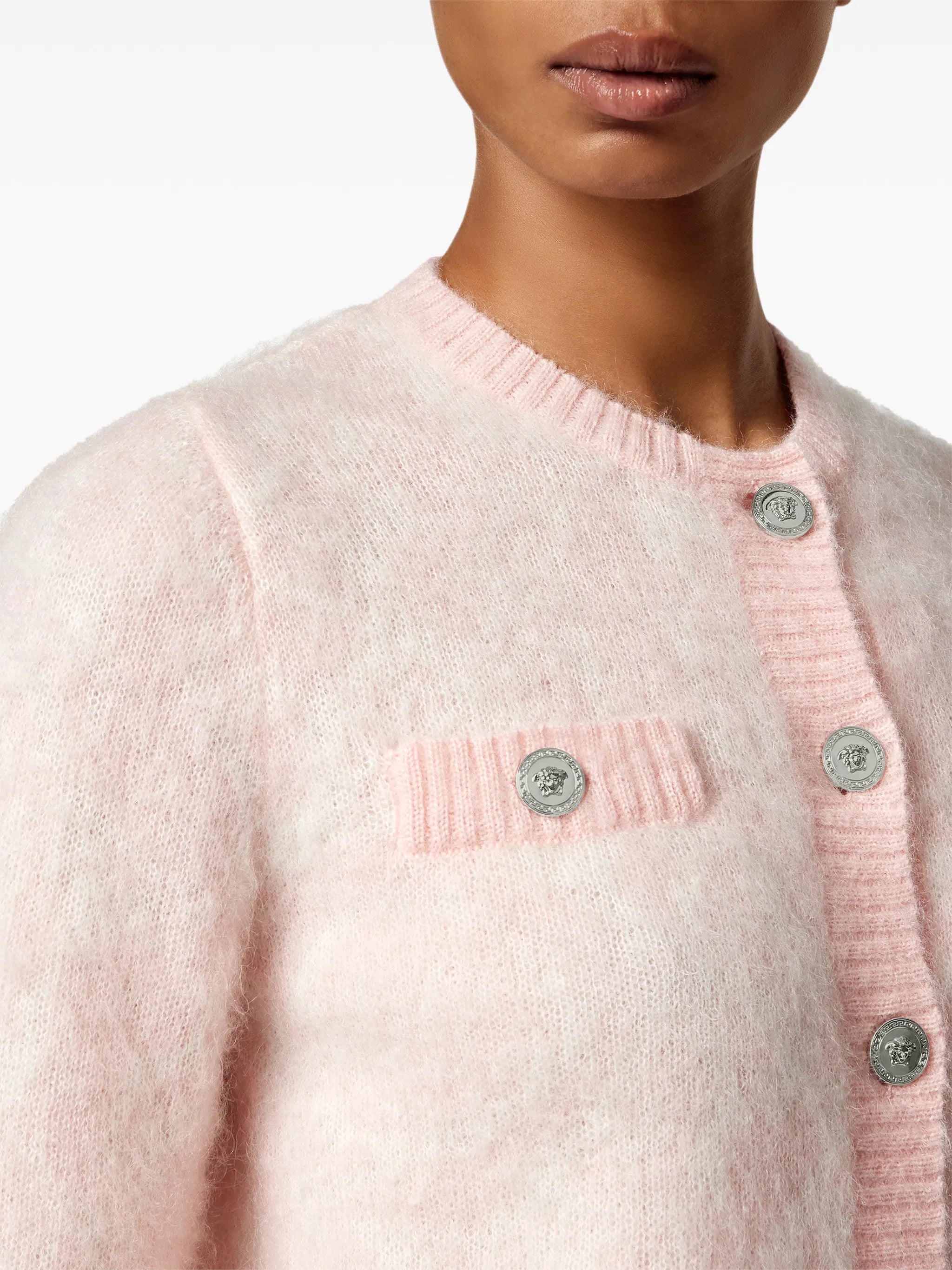 mohair knit cardigan