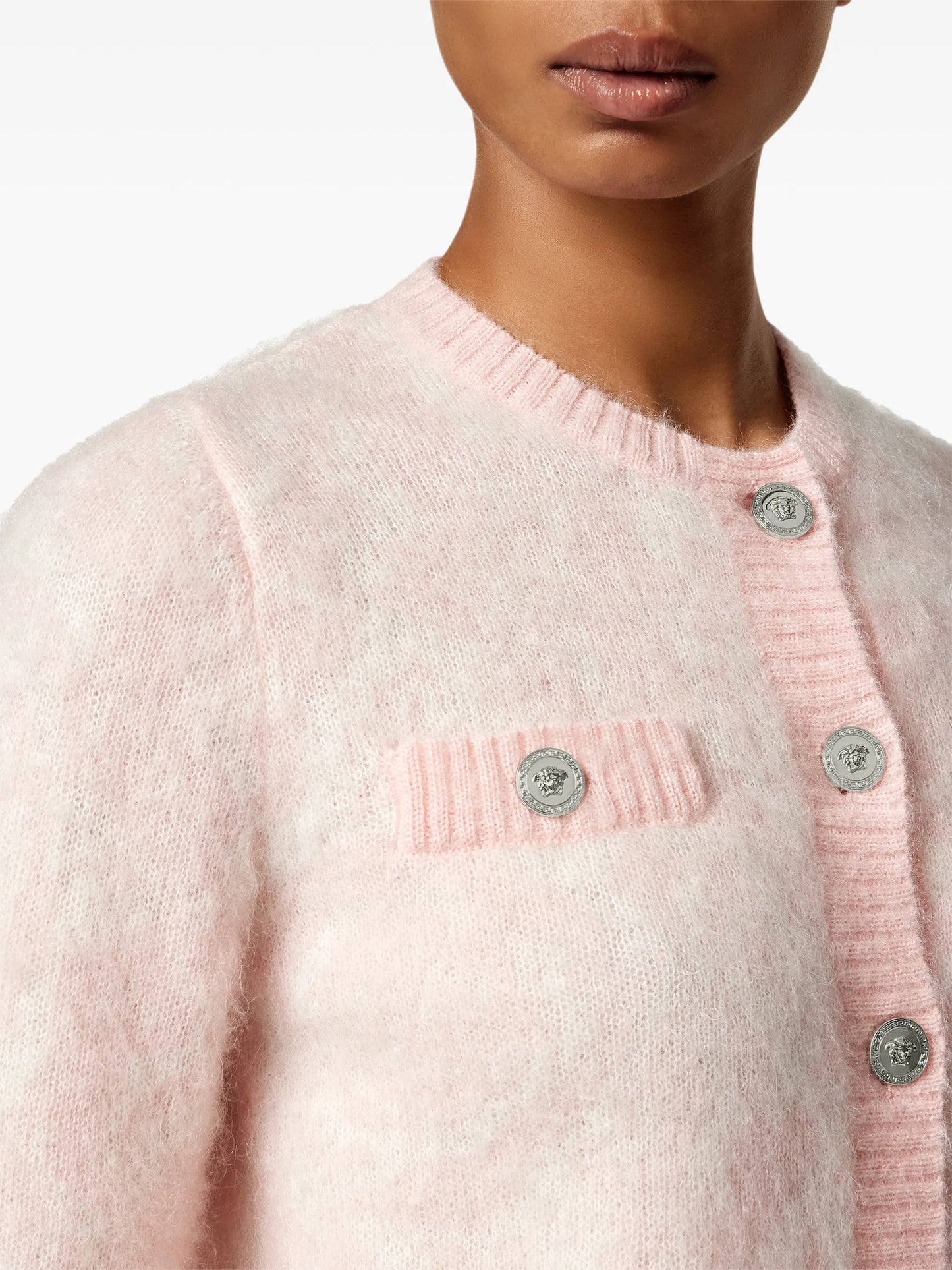 mohair knit cardigan