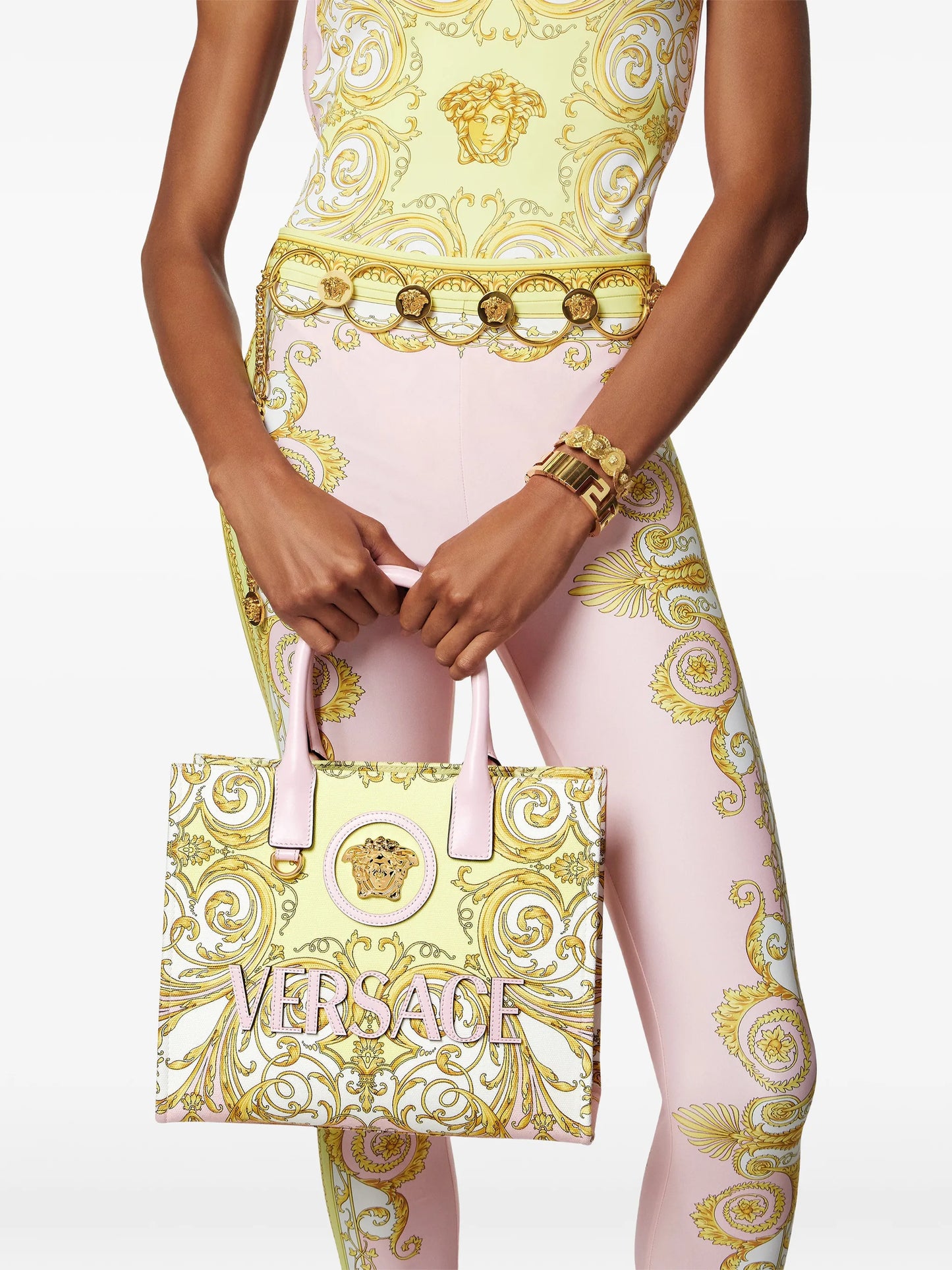 small La Medusa printed tote bag