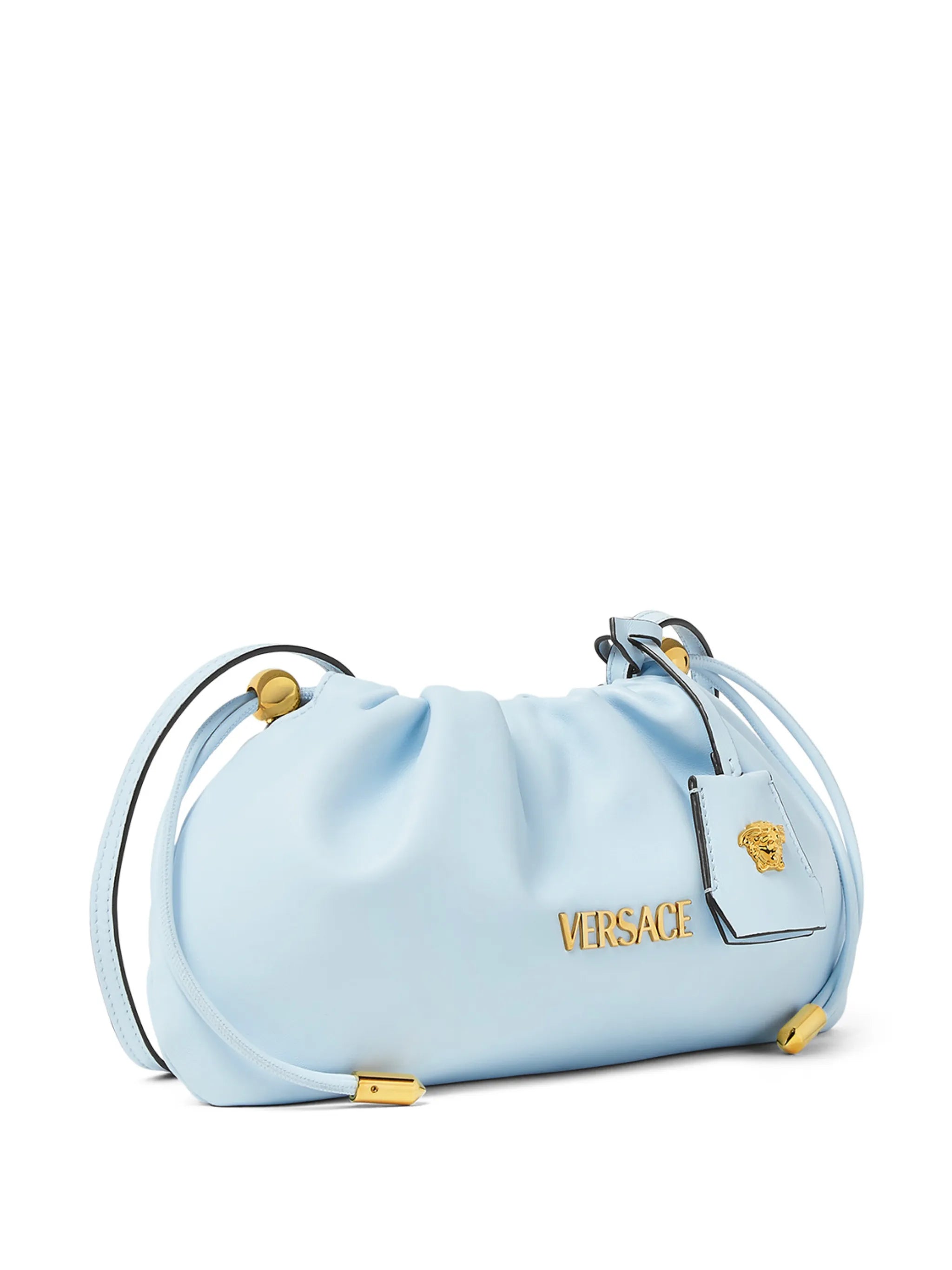 Versace Tag logo clutch bag