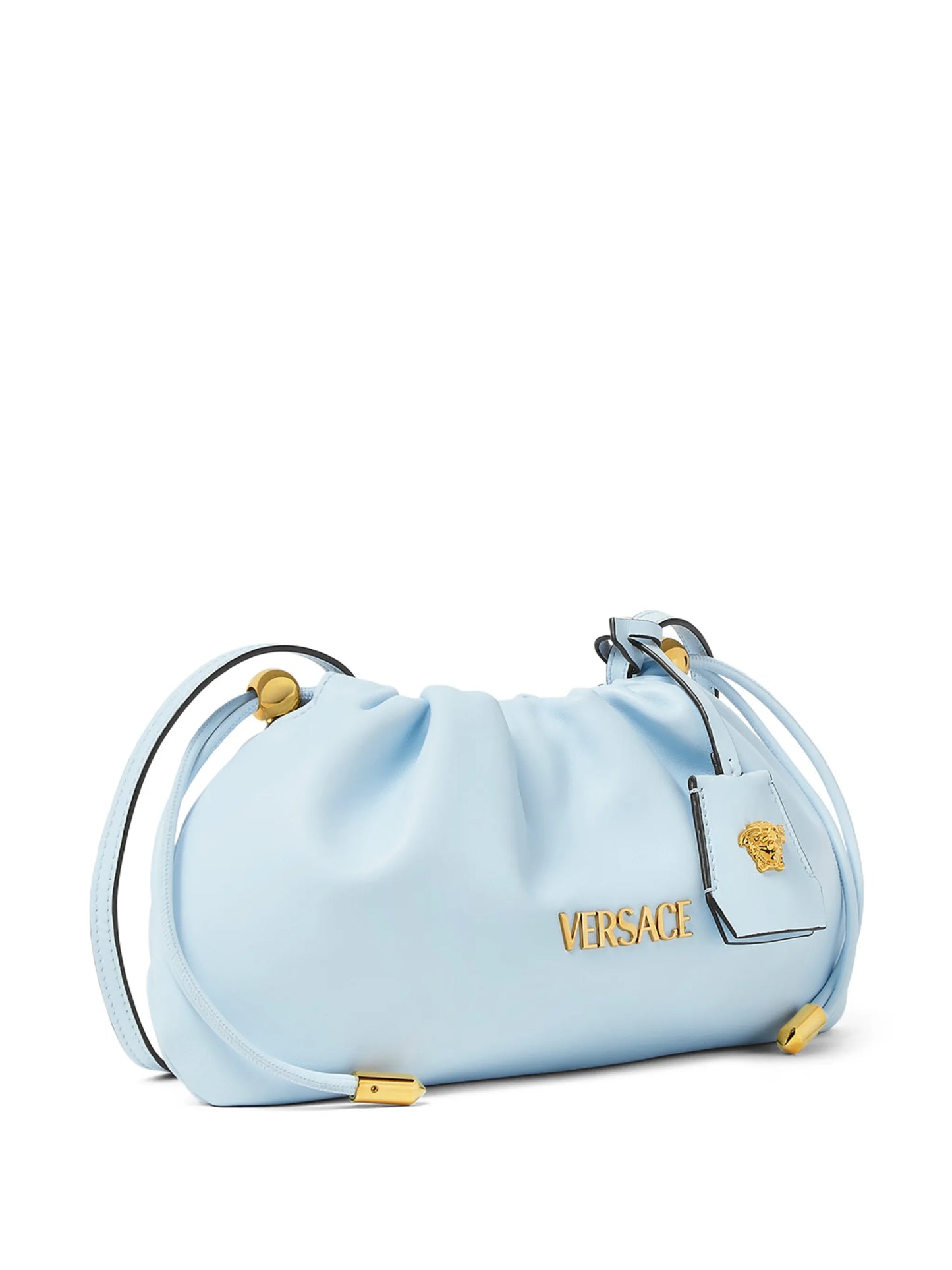 Versace Tag logo clutch bag