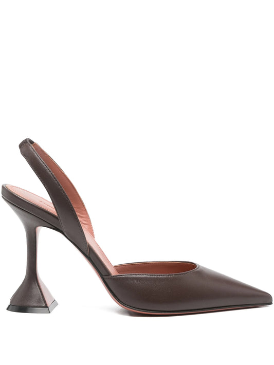 95mm Holli pointed slingback pumps