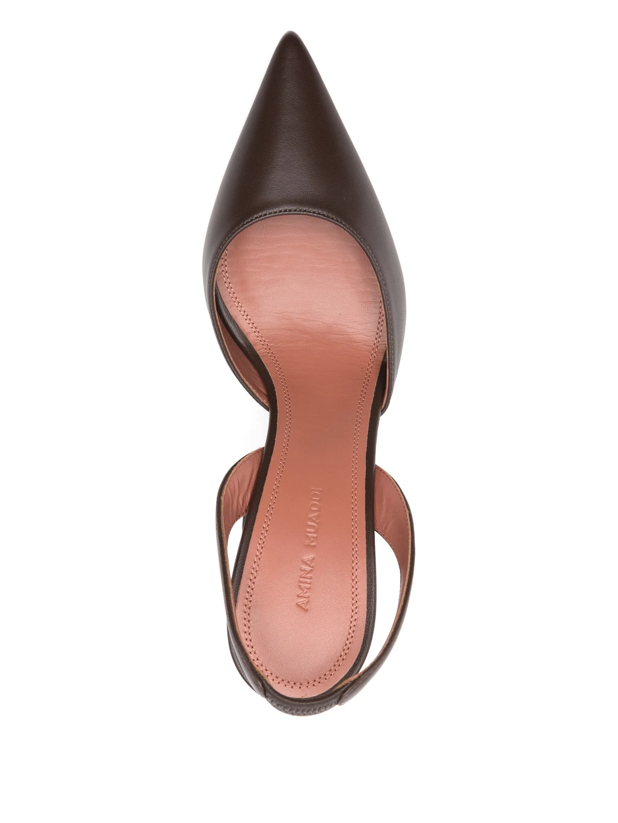 95mm Holli pointed slingback pumps