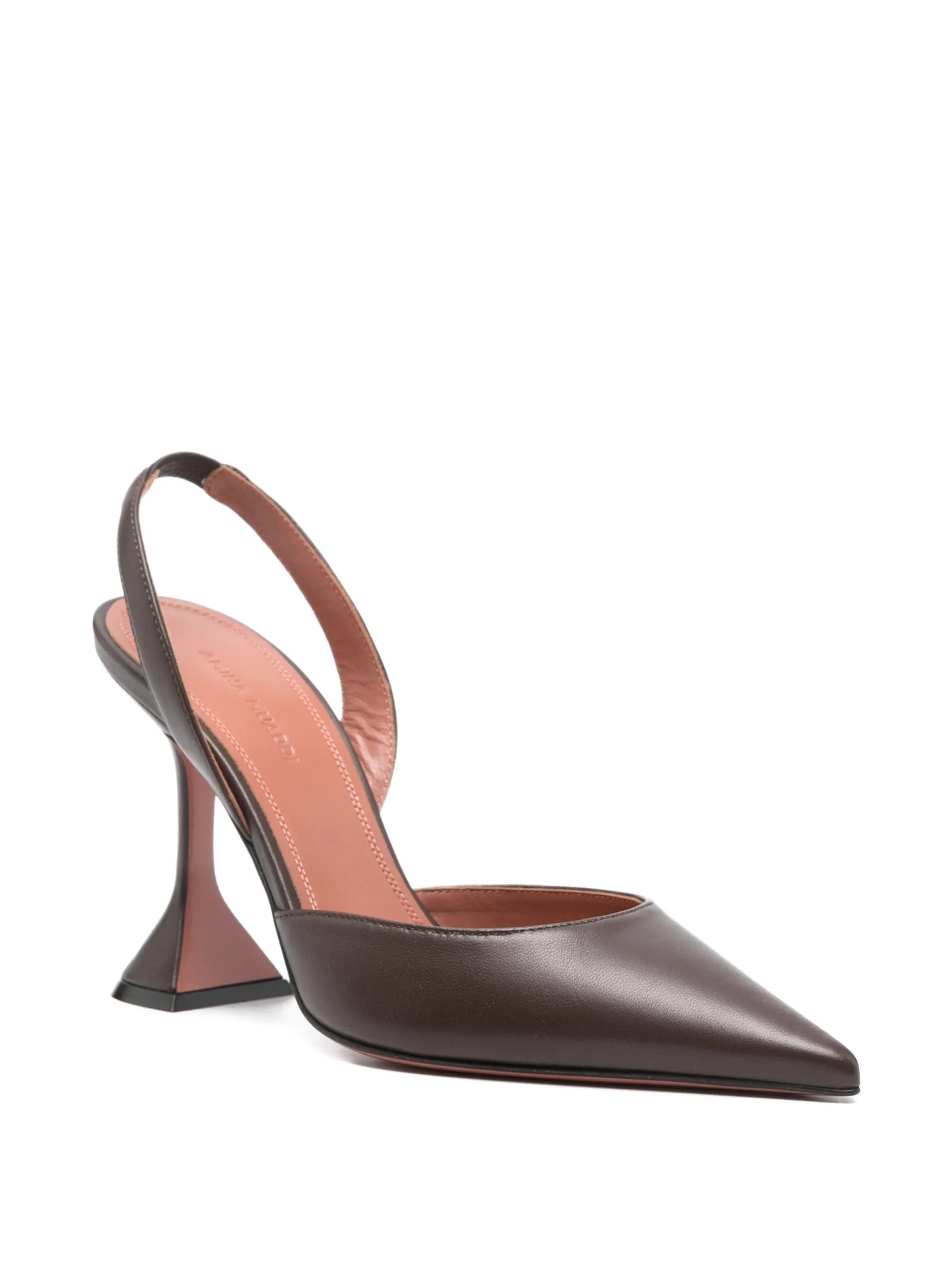 95mm Holli pointed slingback pumps
