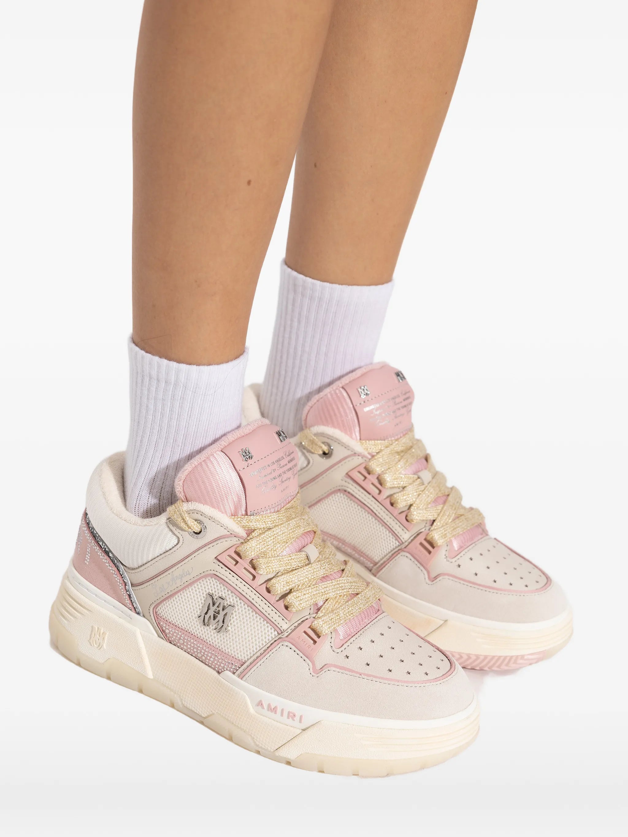glitter-embellished sneakers