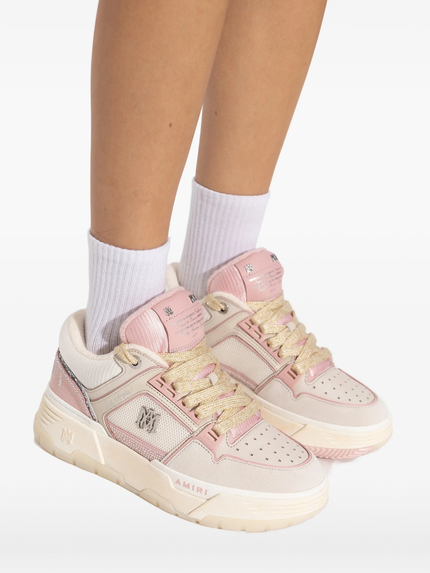 glitter-embellished sneakers