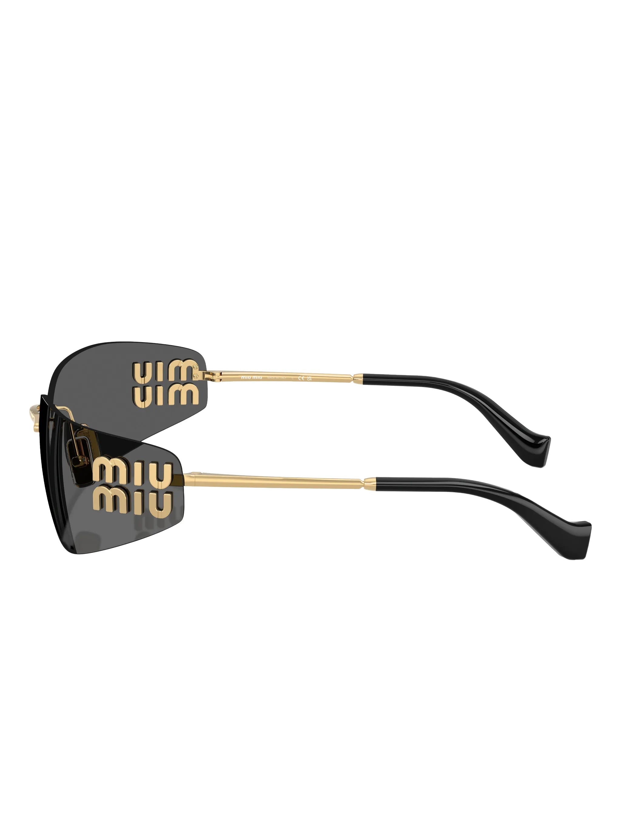 oval-frame sunglasses