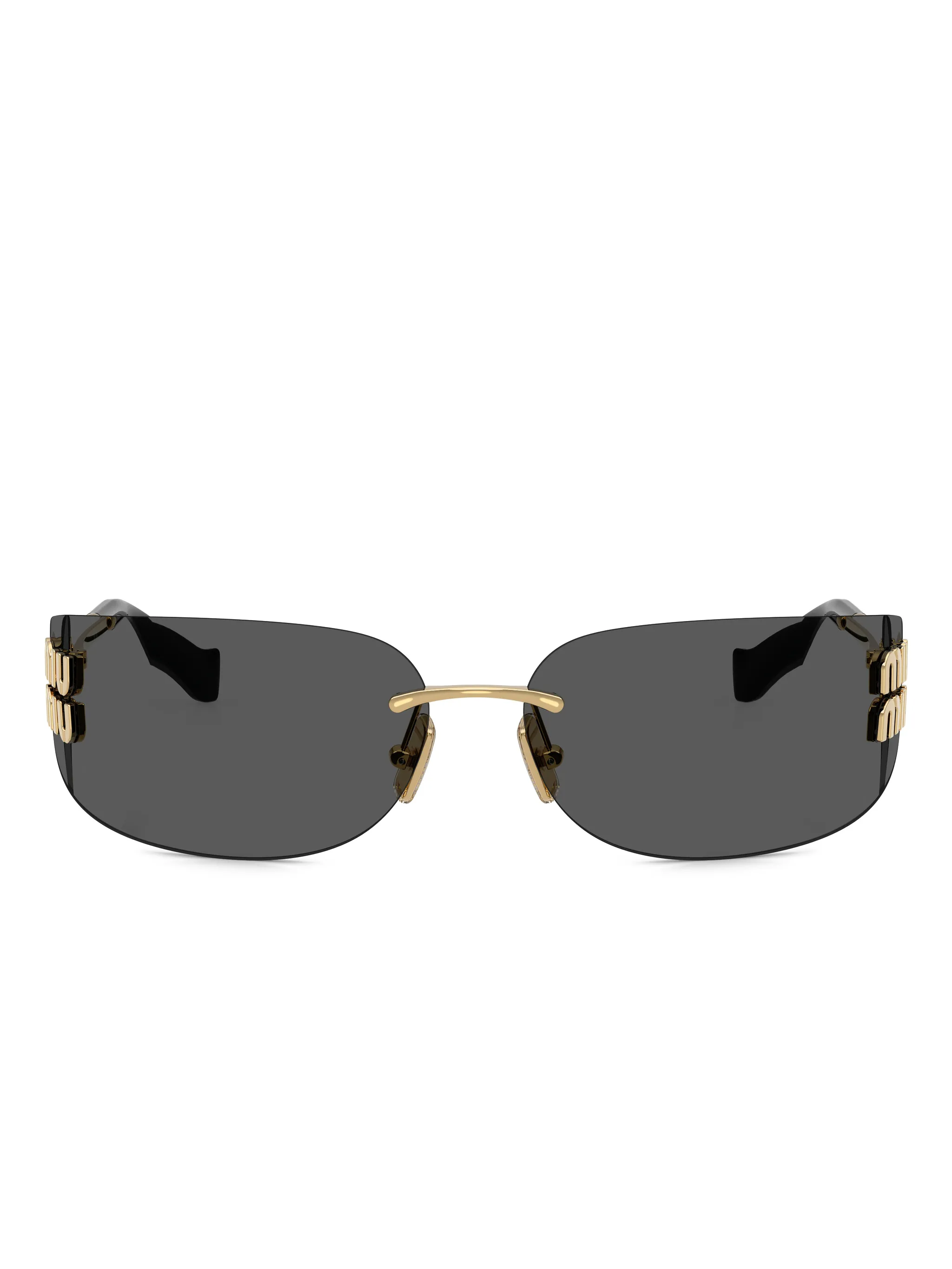 oval-frame sunglasses