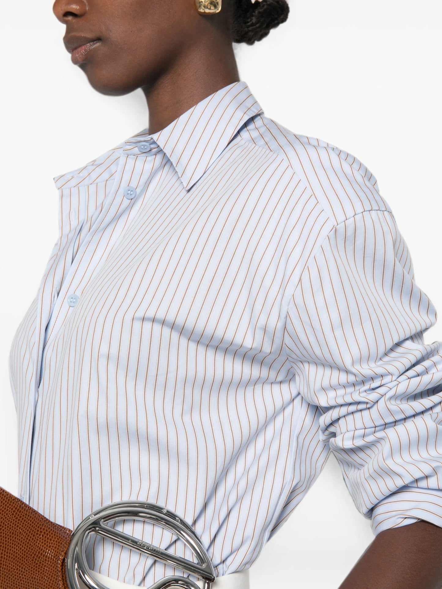 Oana striped-pattern shirt