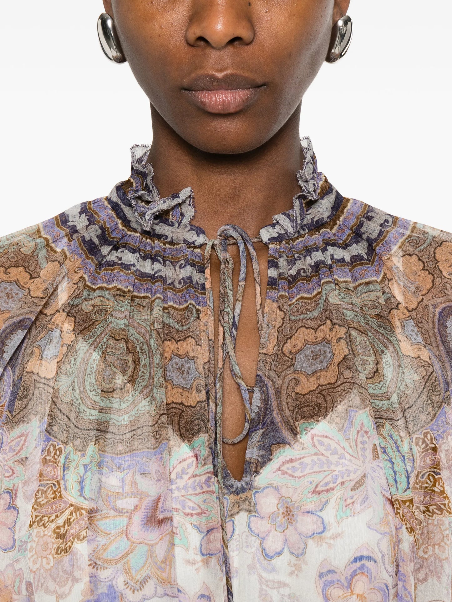 Luna paisley-print blouse
