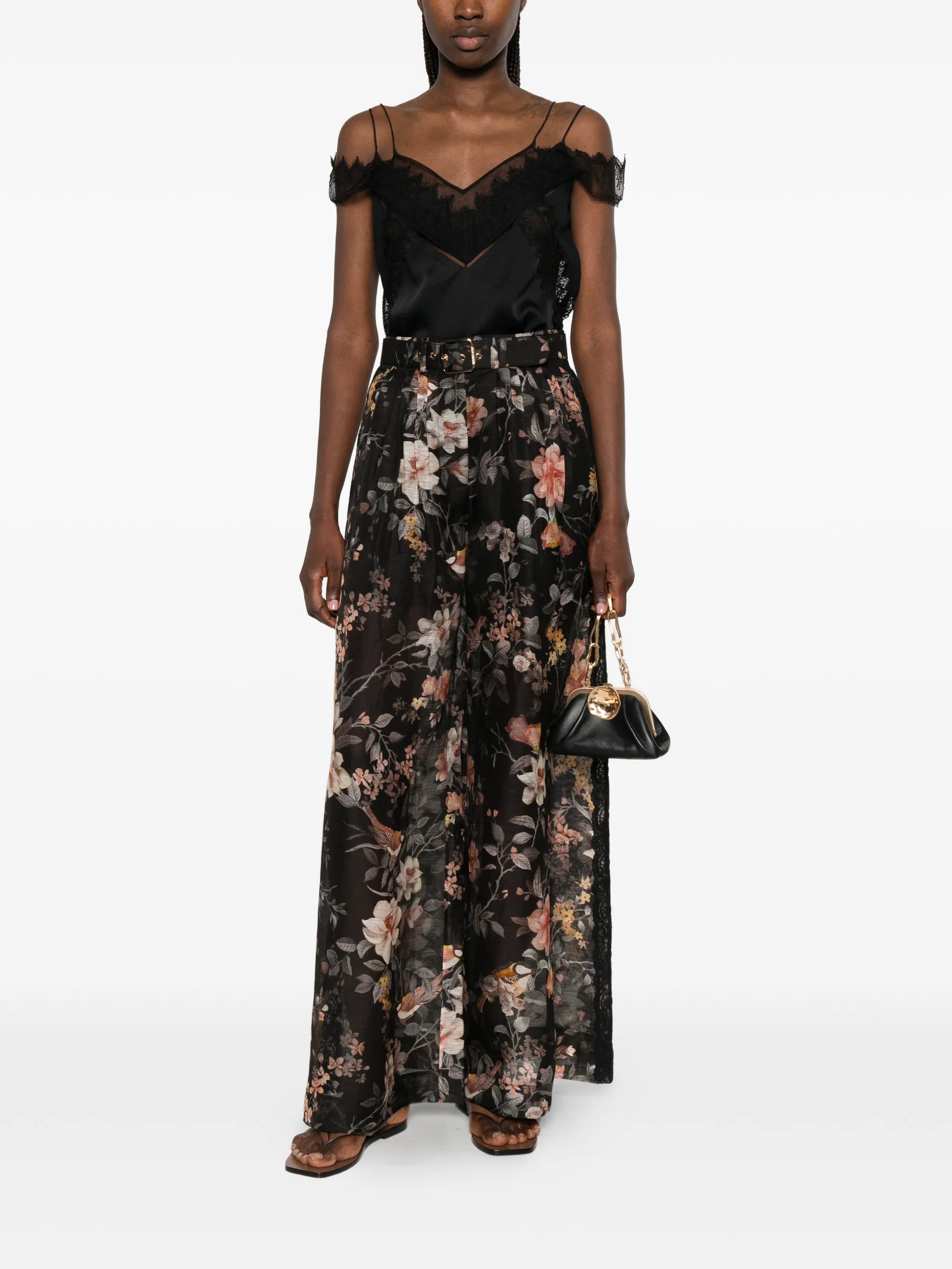 Carousel floral-print palazzo pants