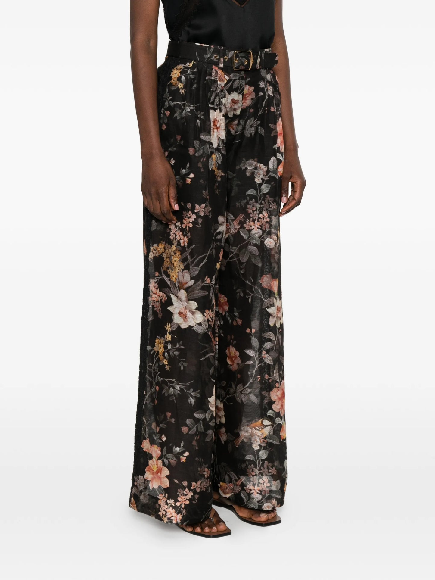 Carousel floral-print palazzo pants
