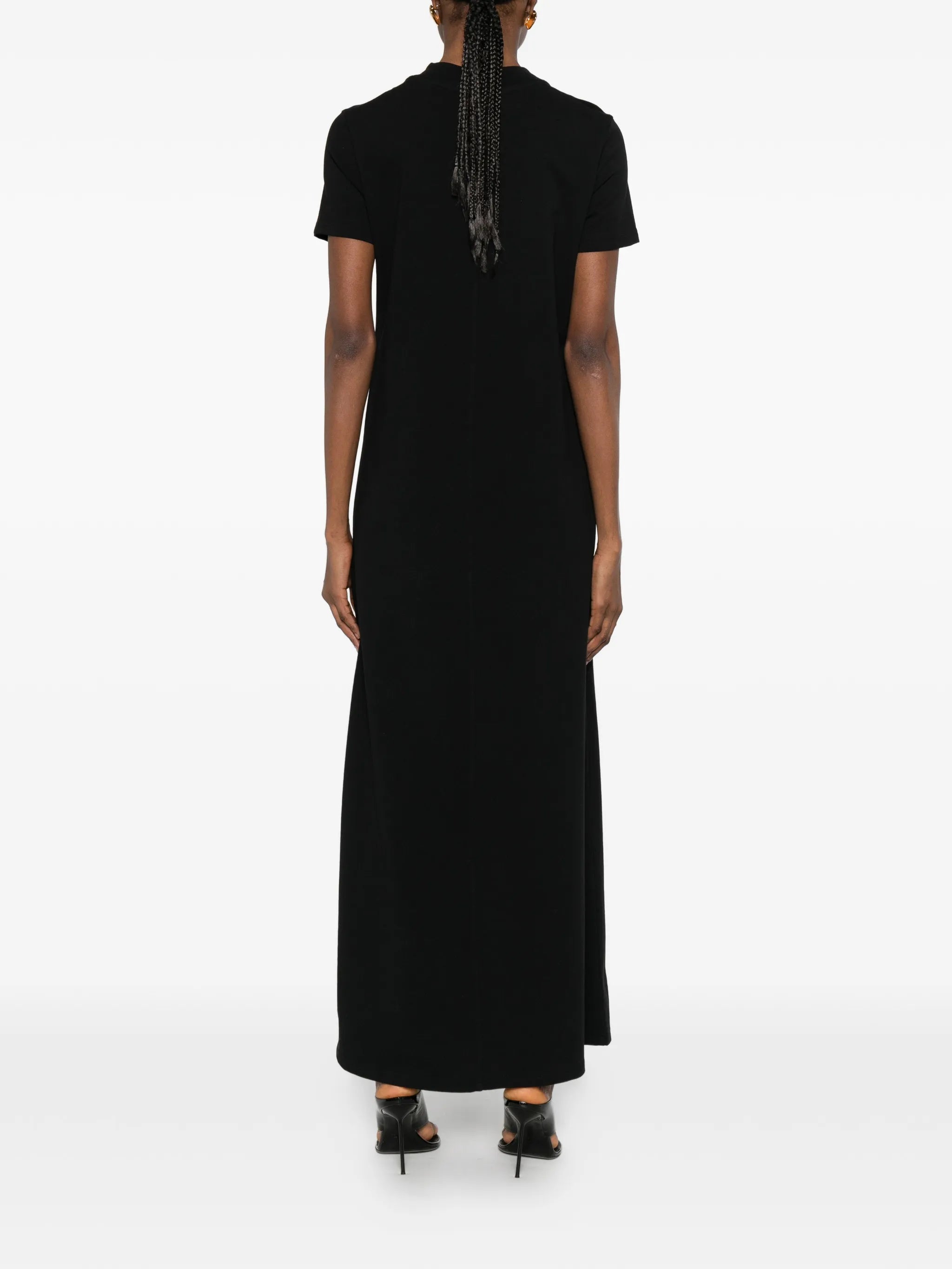 Malo shor-sleeves midi dress