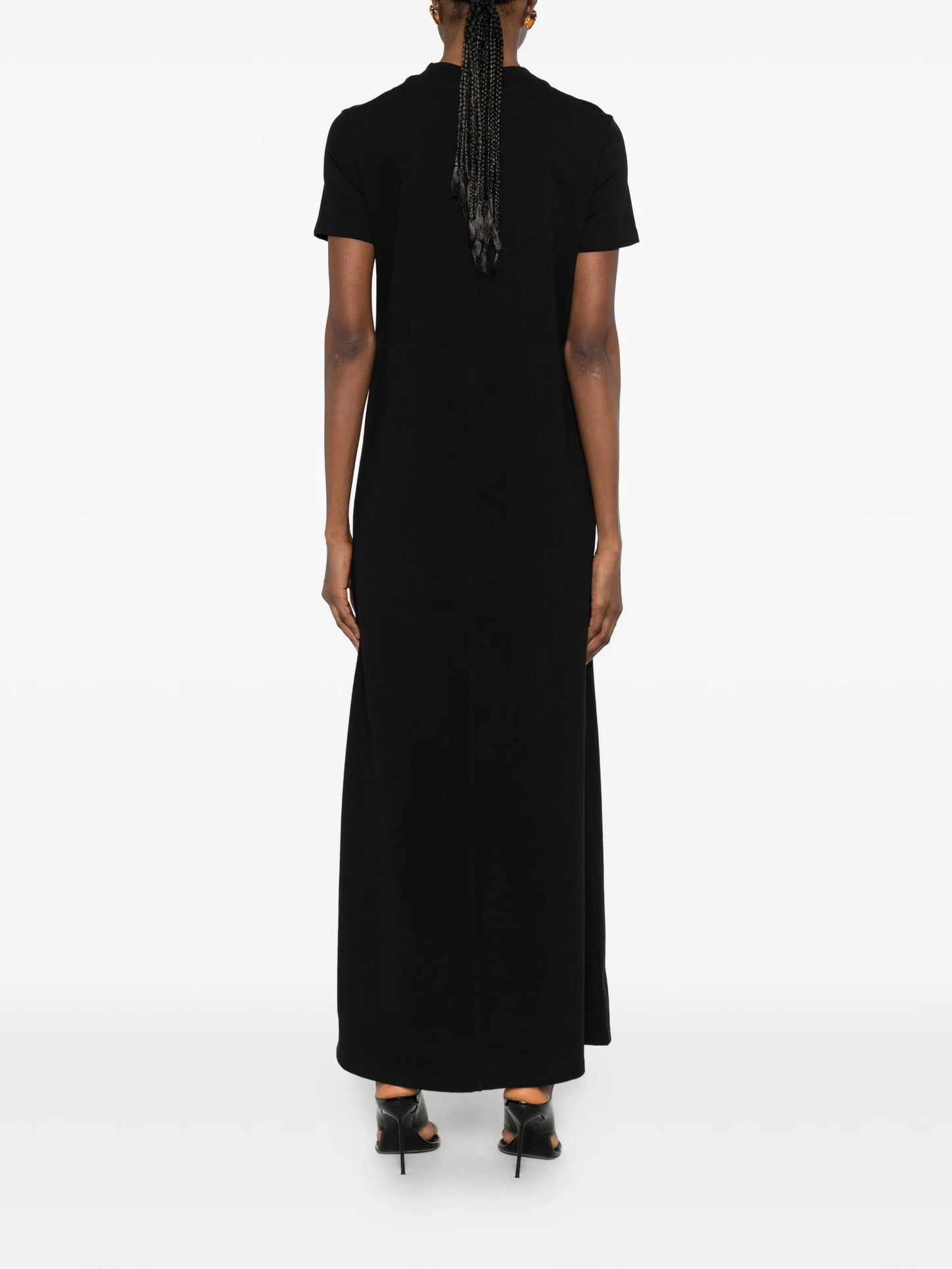 shor-sleeves midi dress