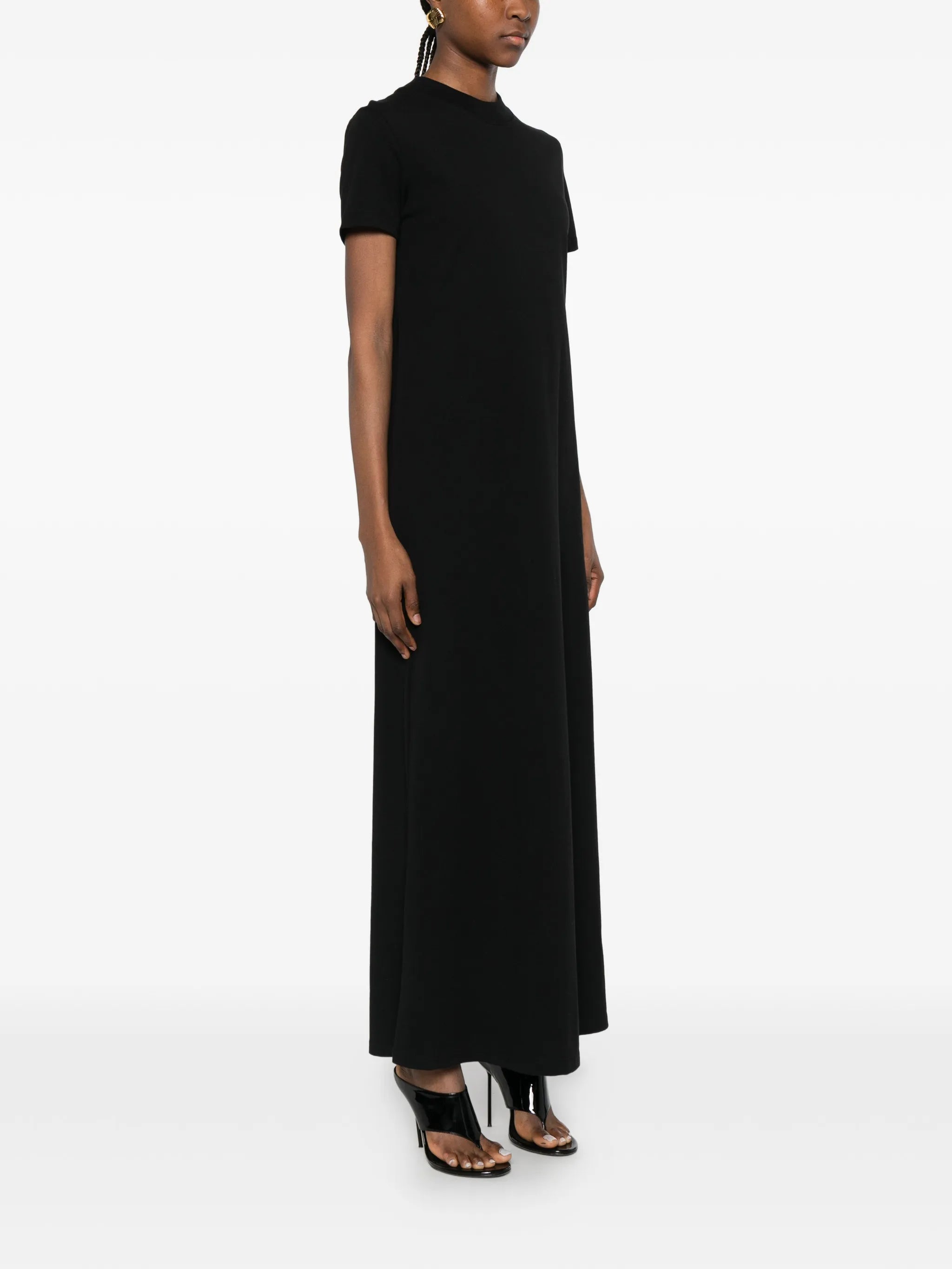 Malo shor-sleeves midi dress