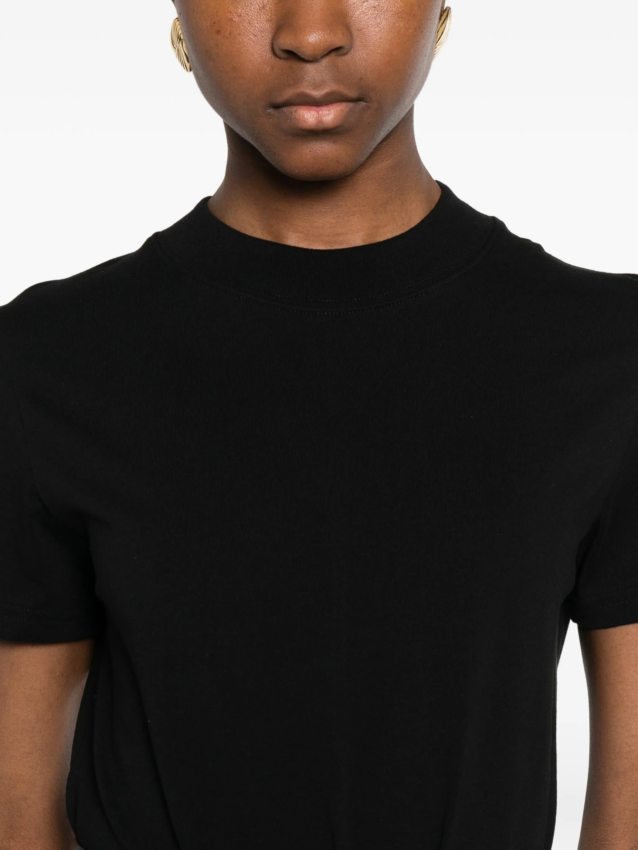 Malo shor-sleeves midi dress