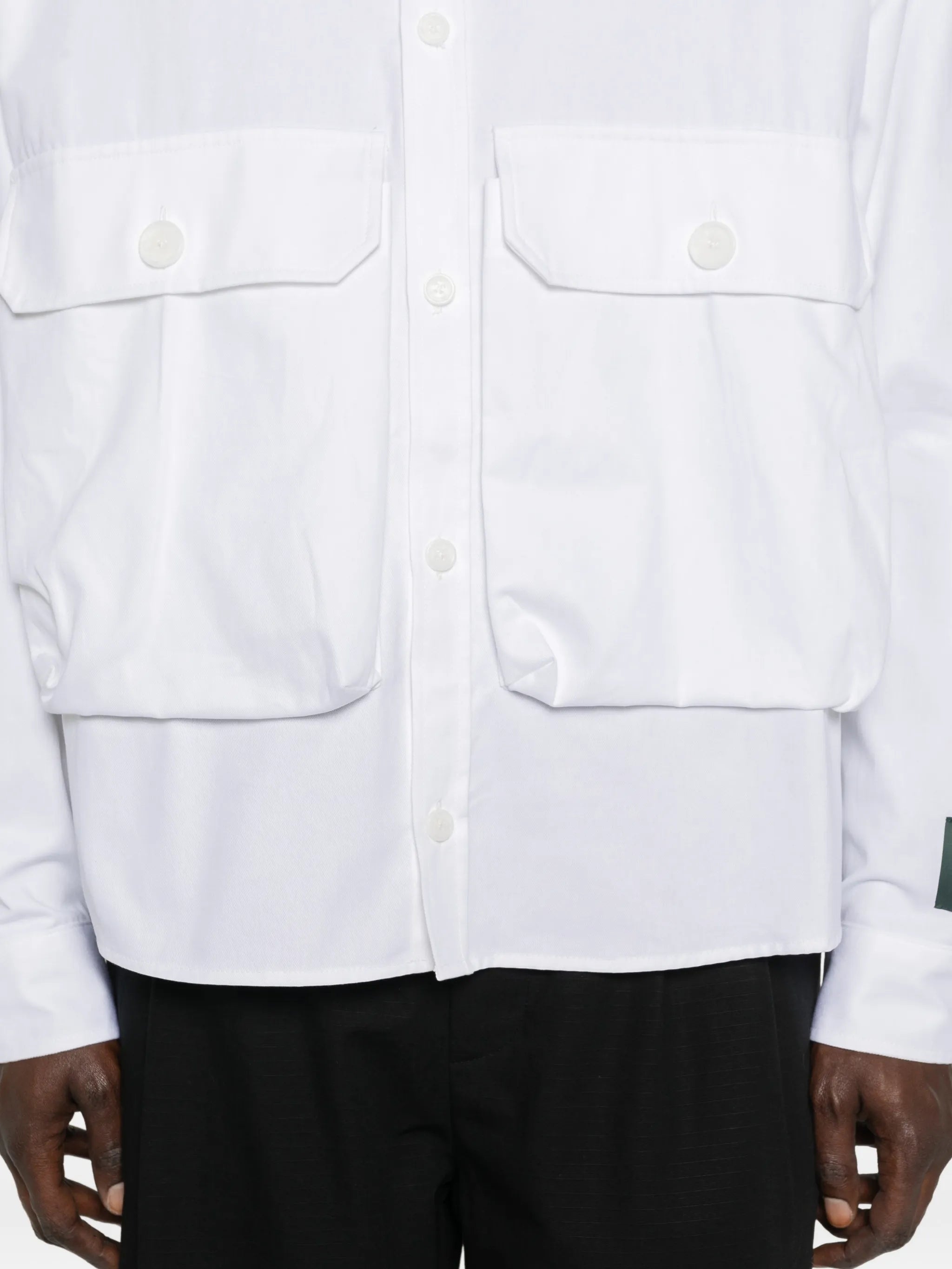 cargo button cotton shirt