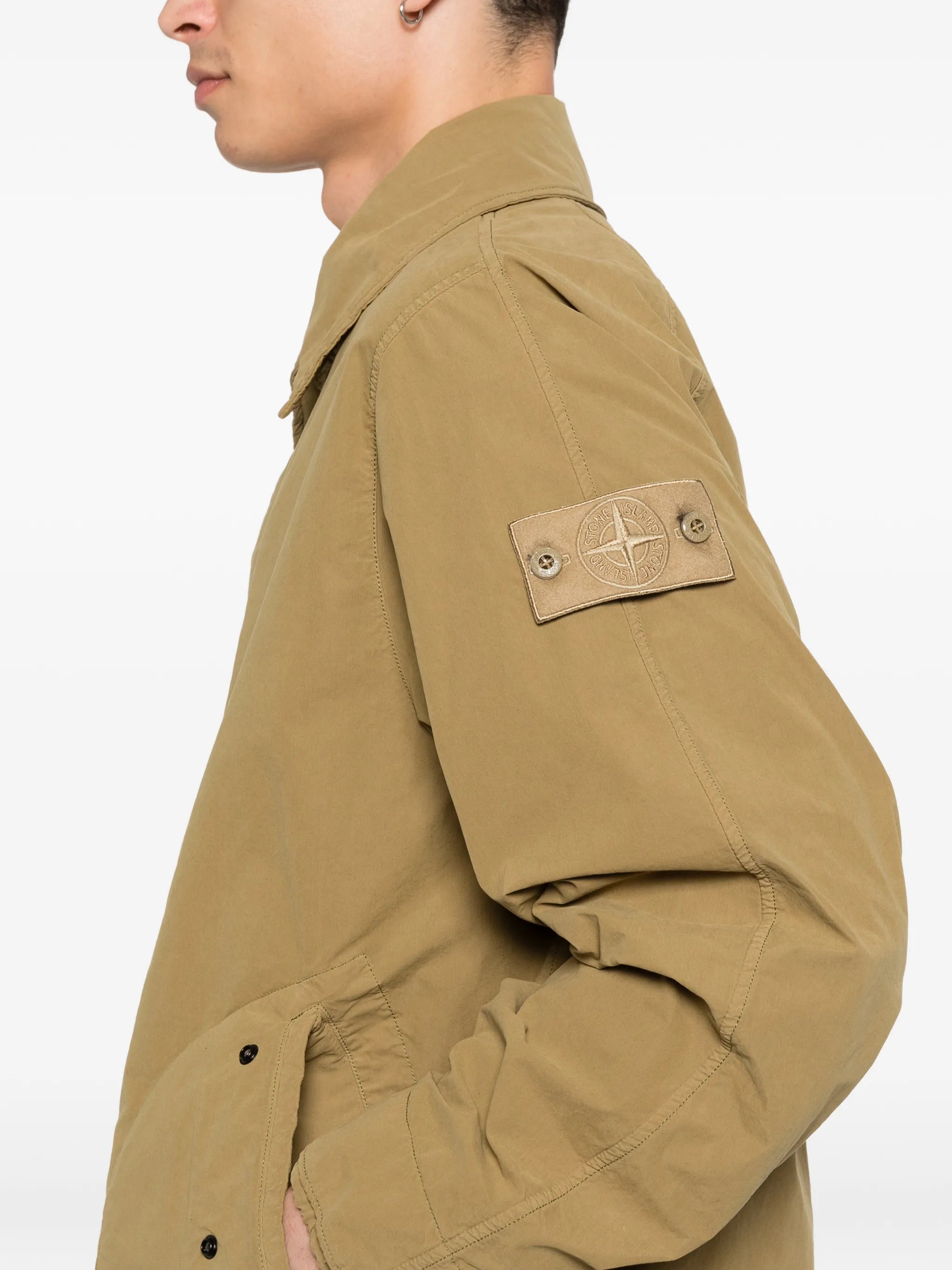 buttoned parka