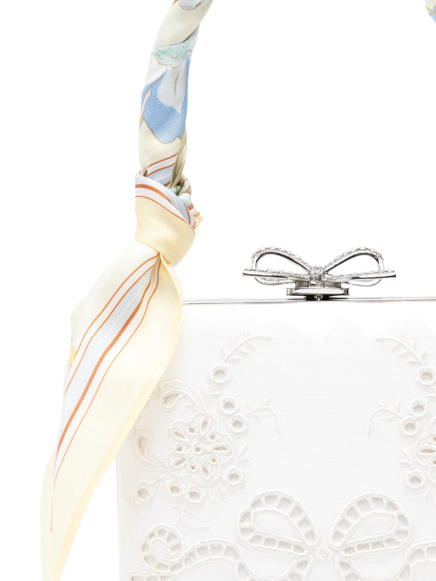 bow-detail clutch bag