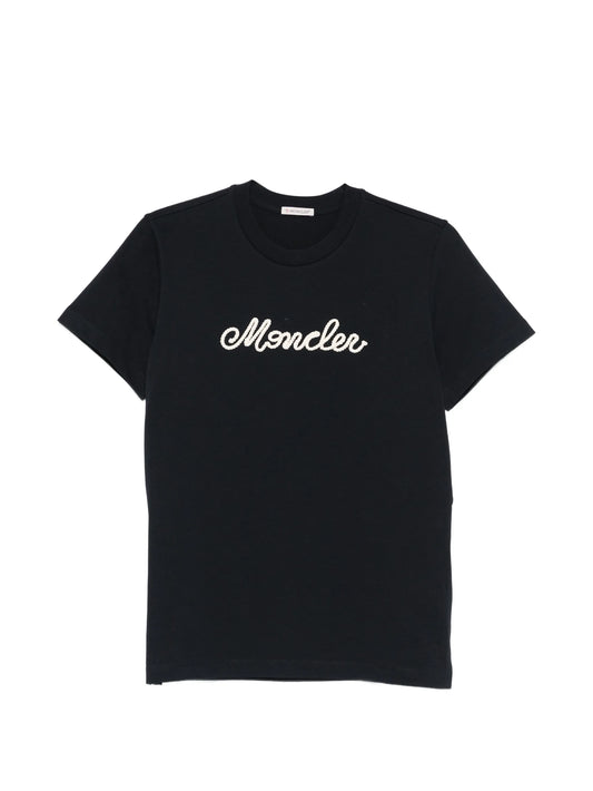 logo-embroidered T-shirt