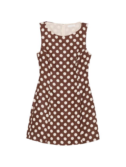 Lydie polka-dot mini dress