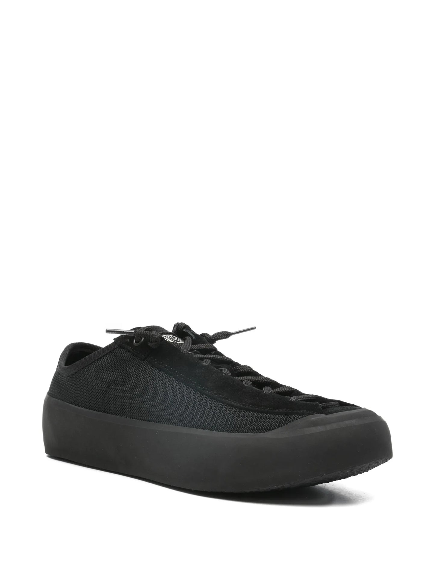 Compass-patch sneakers