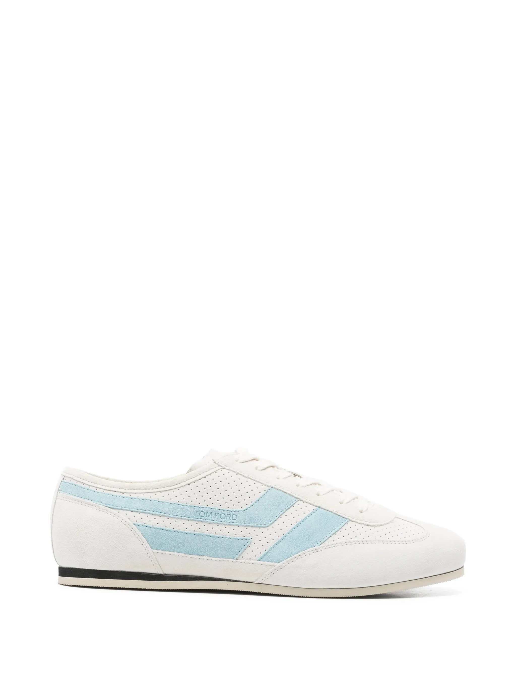 perforated leather sneakers