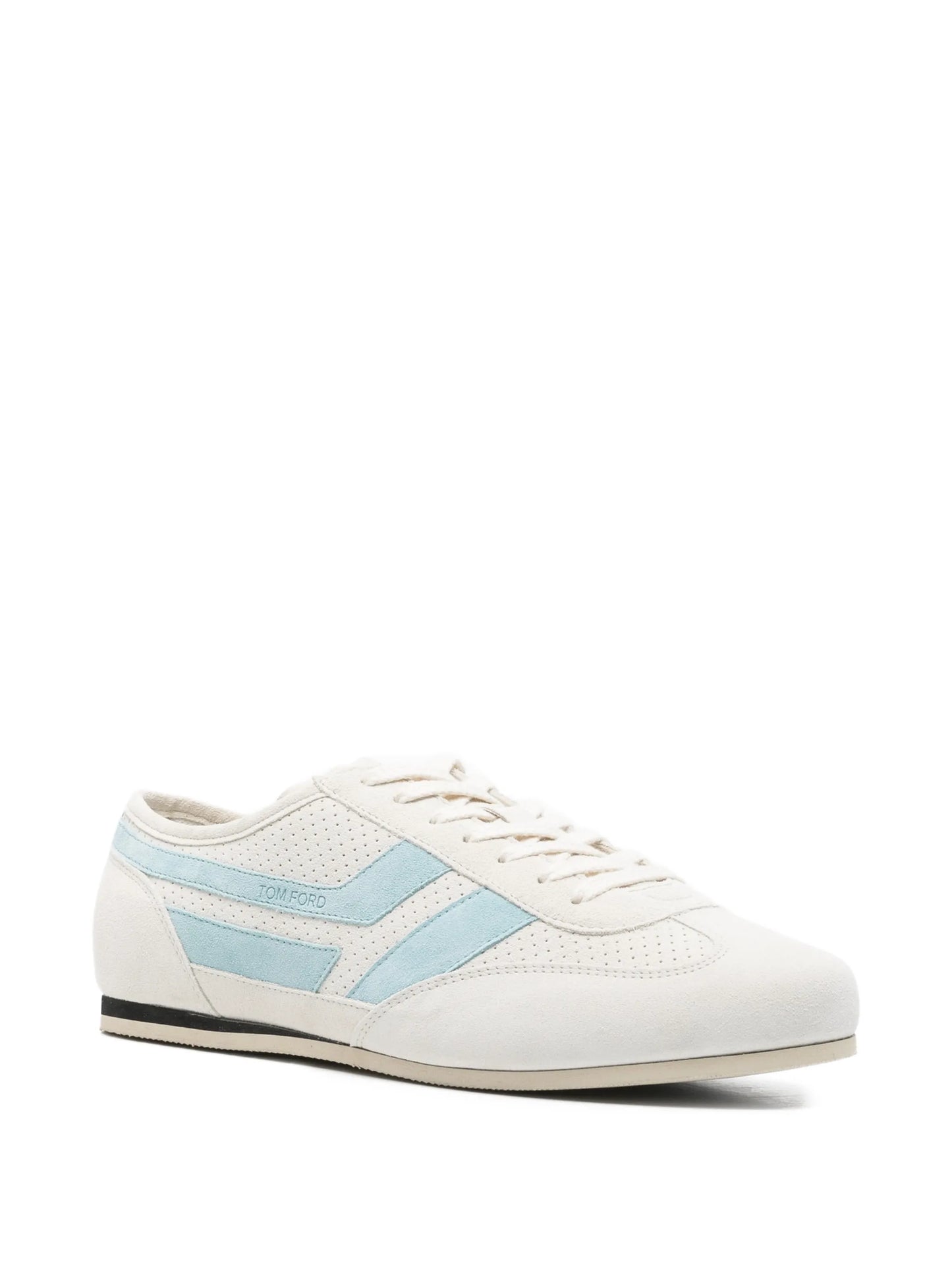 perforated leather sneakers