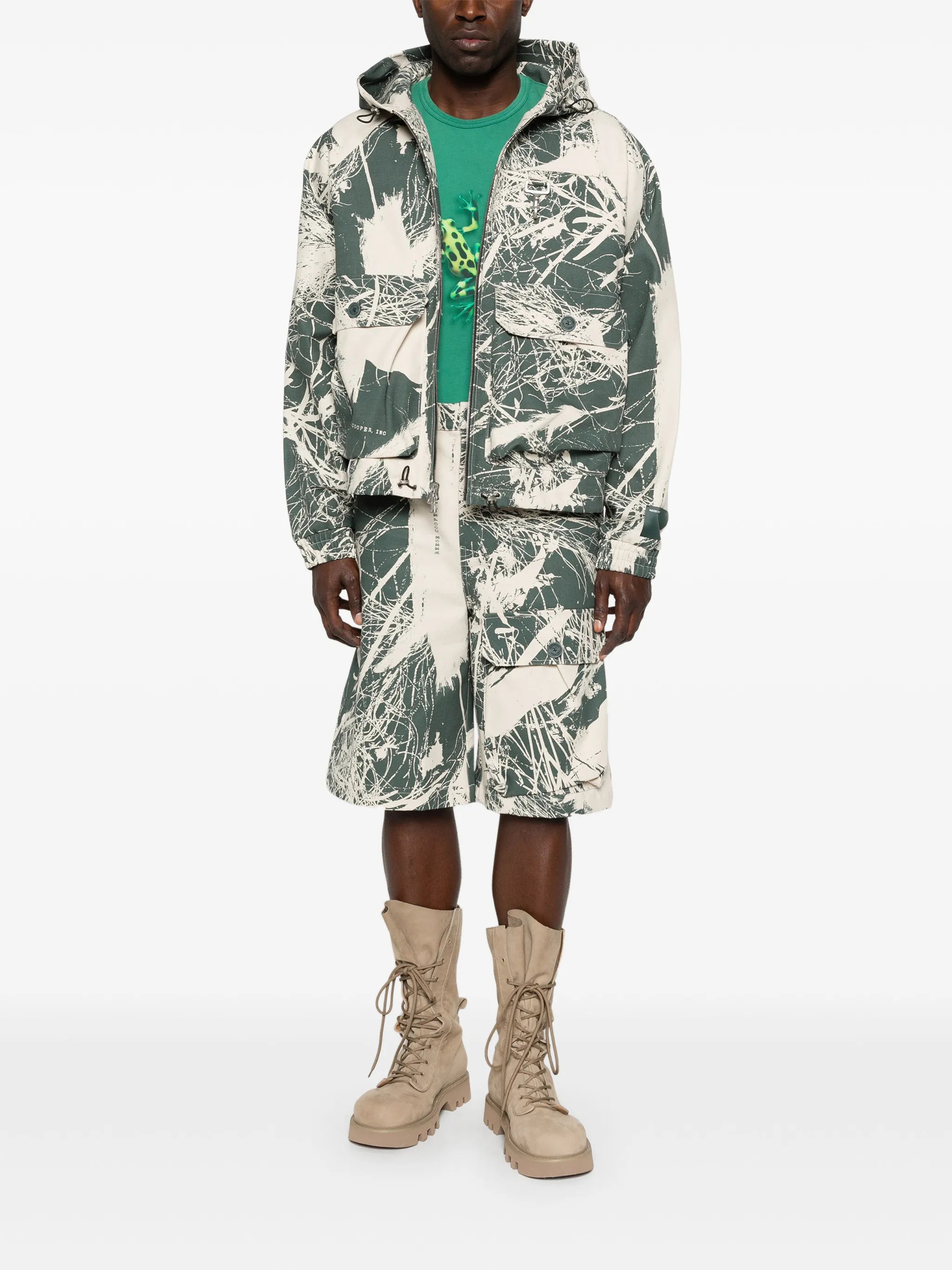 hooded cargo jacket