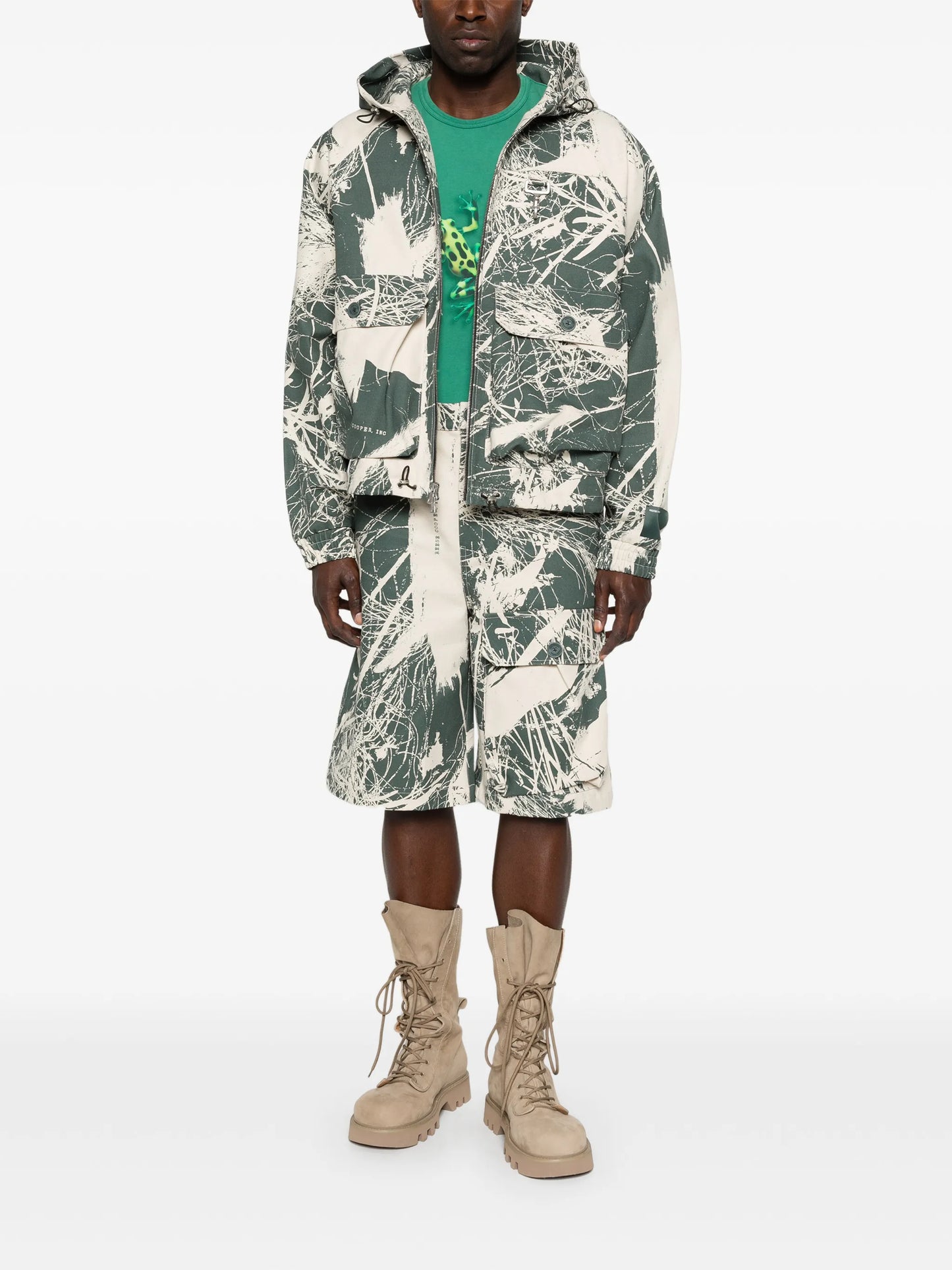 hooded cargo jacket