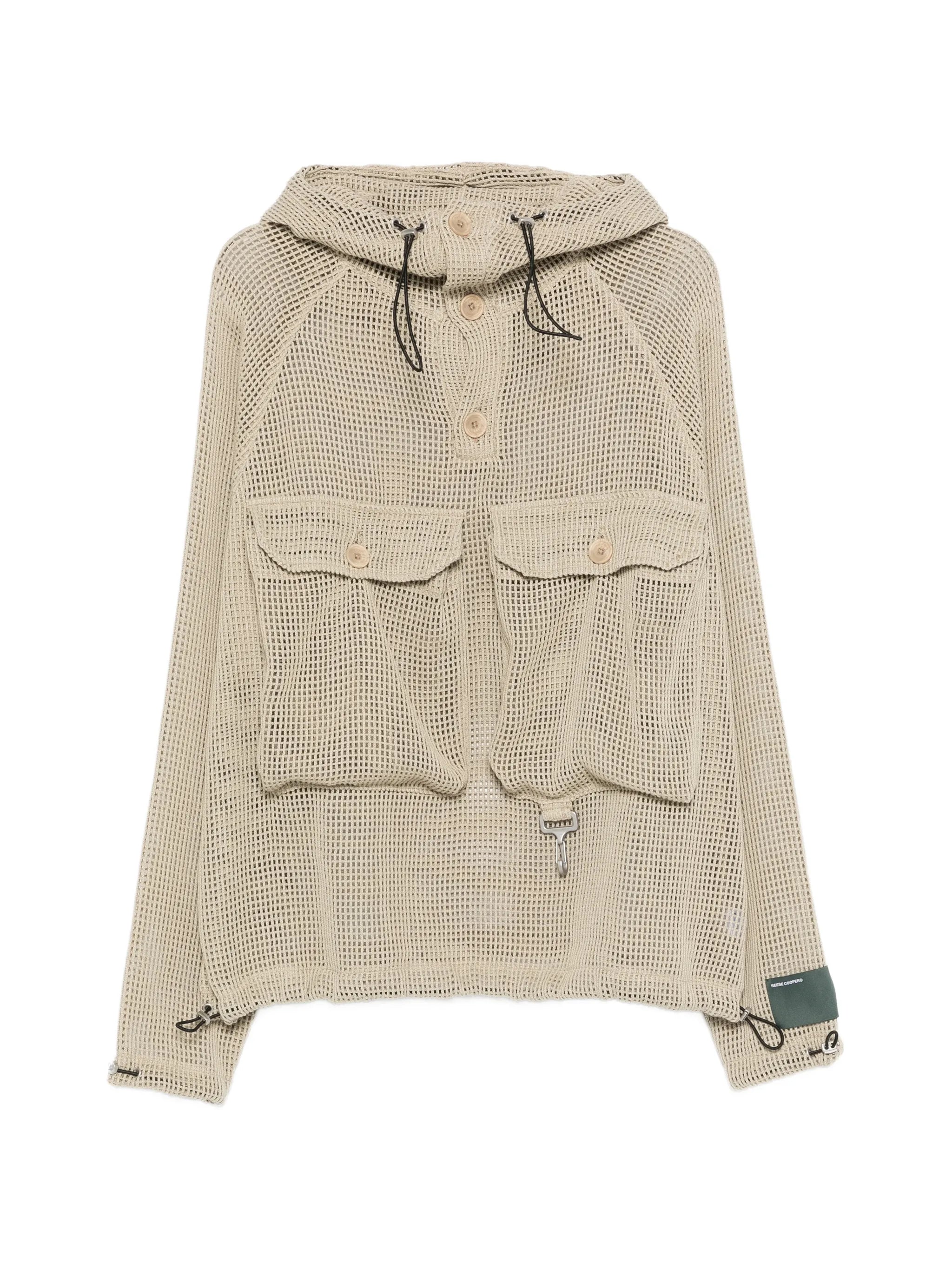 crochet hooded jacket