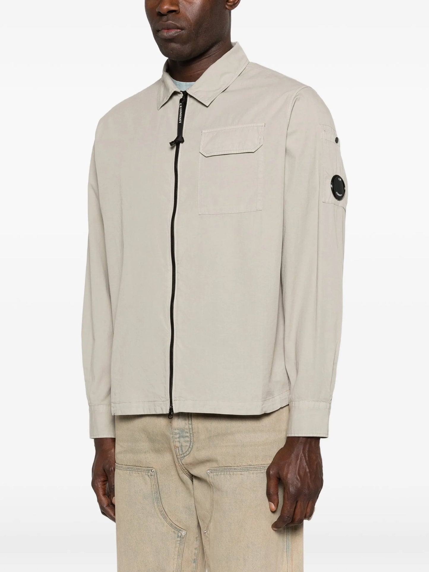 zipped lens shirt jacket