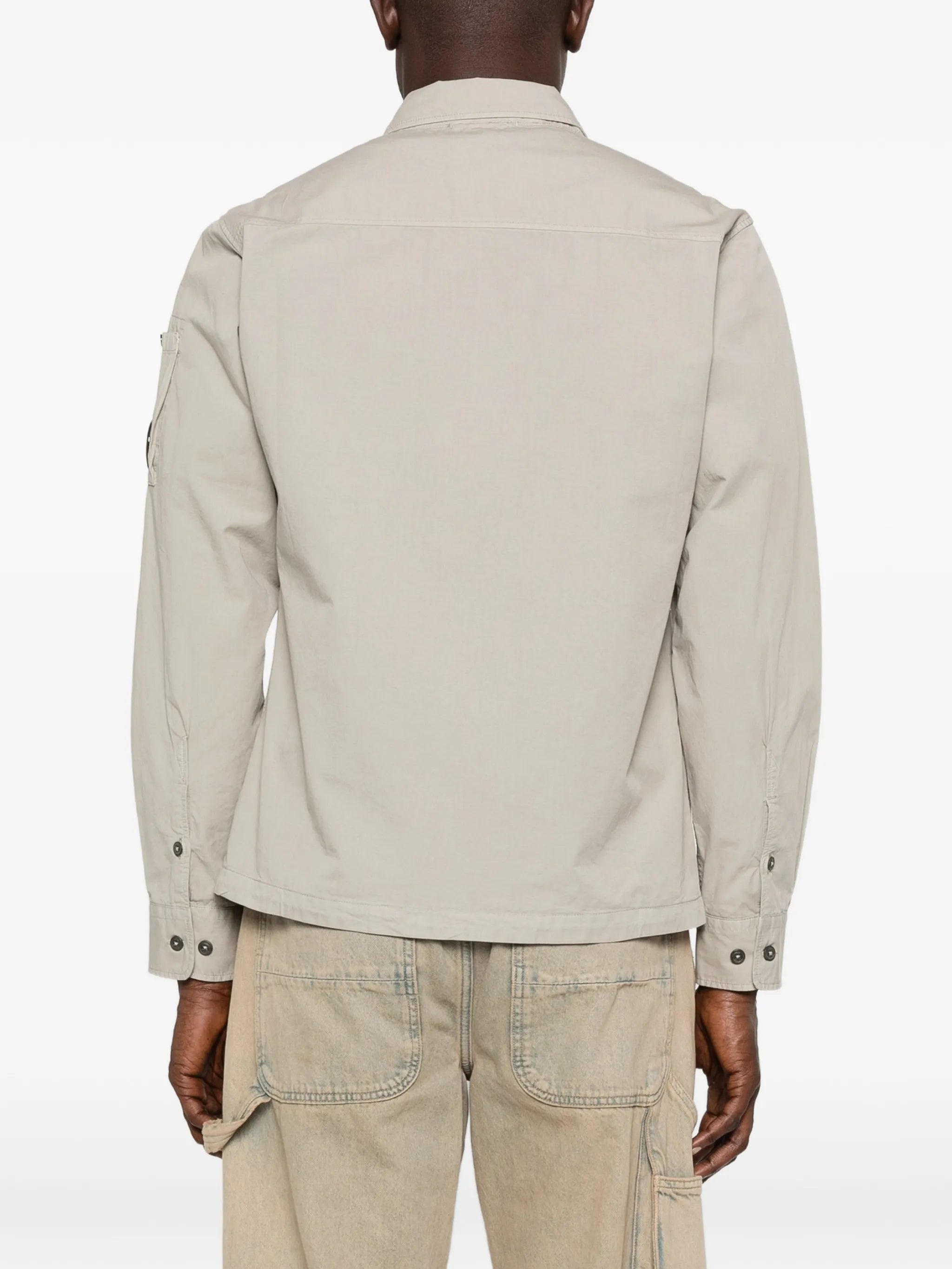 zipped lens shirt jacket
