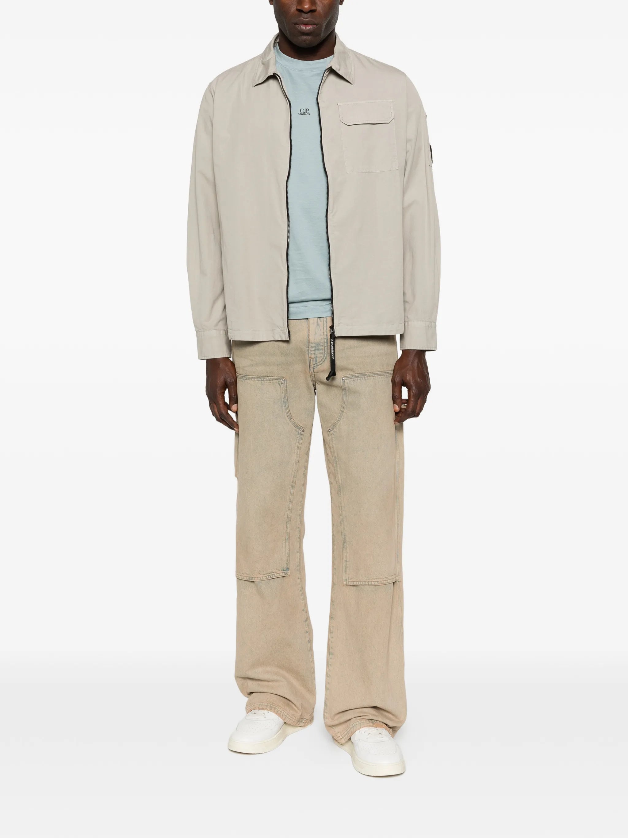 zipped lens shirt jacket