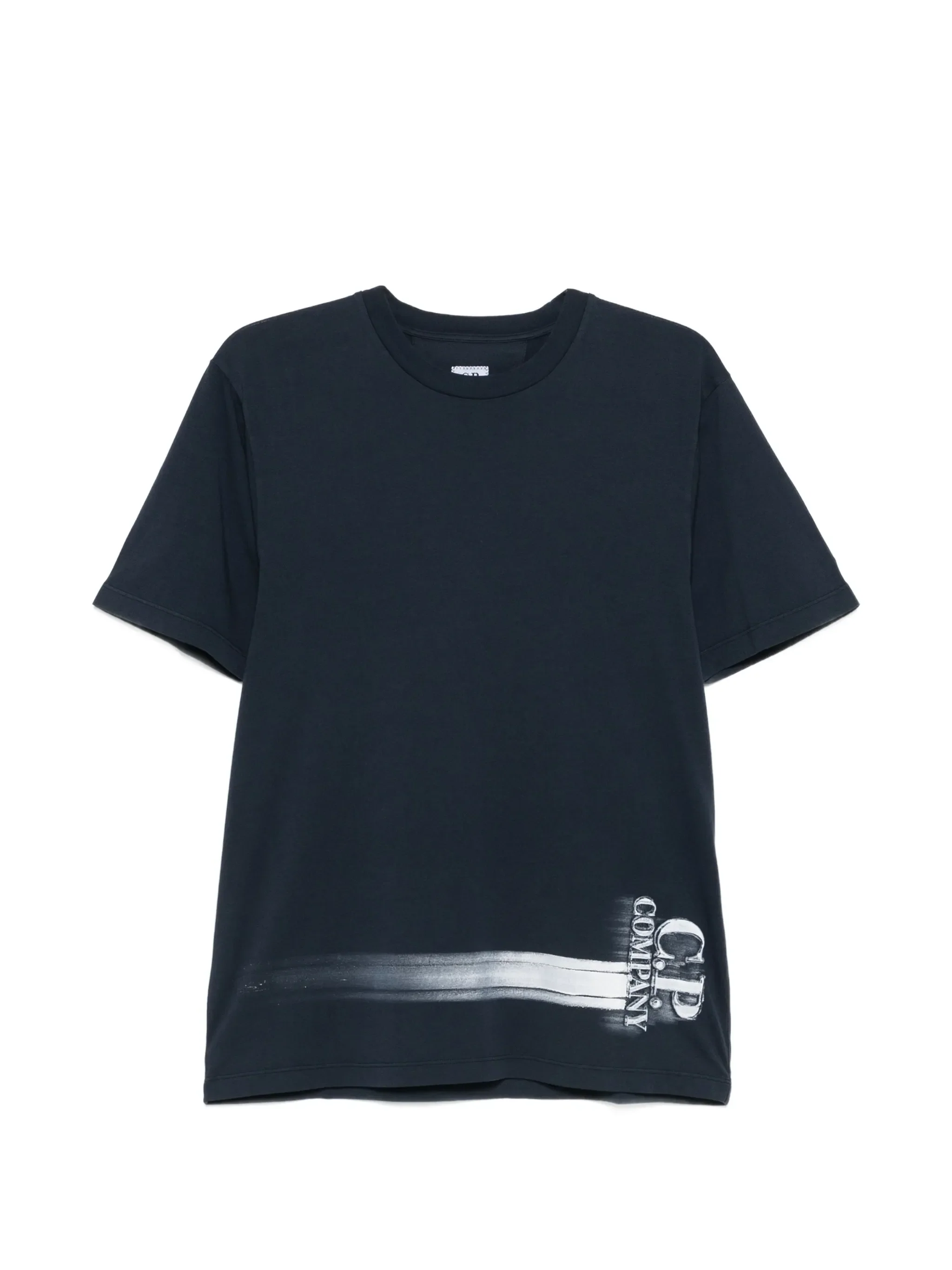 24/1 jersey short-sleeve bottom logo T-shirt