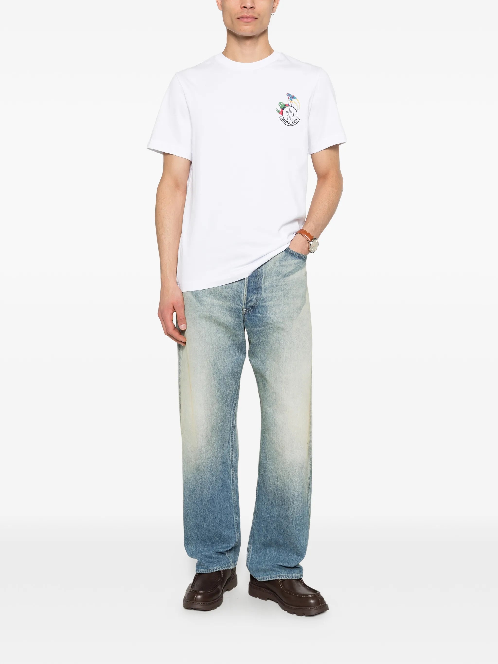 cartoon logo graphic T-shirt